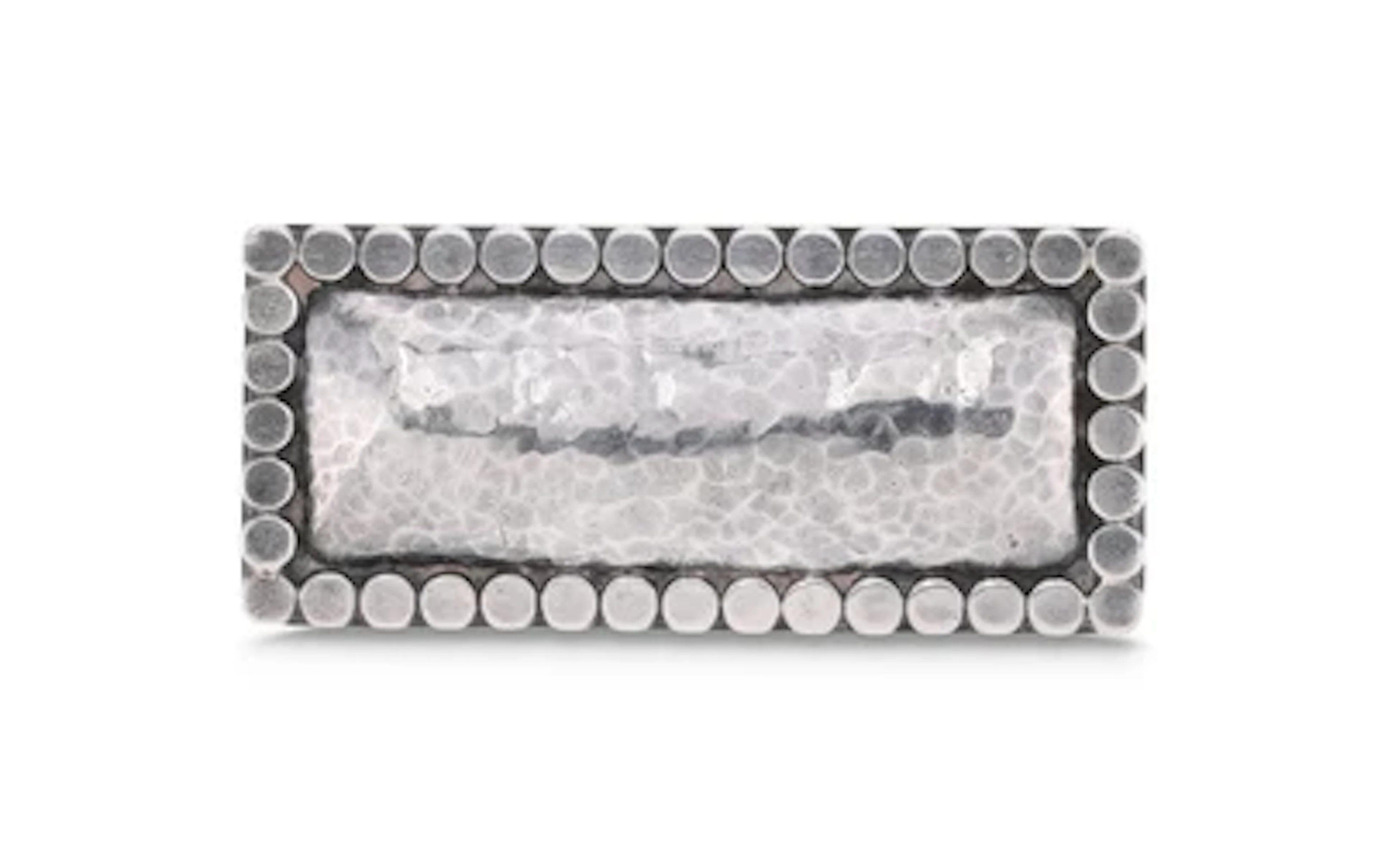 A silver brooch with hammered decoration, Paris, c. 1920/35