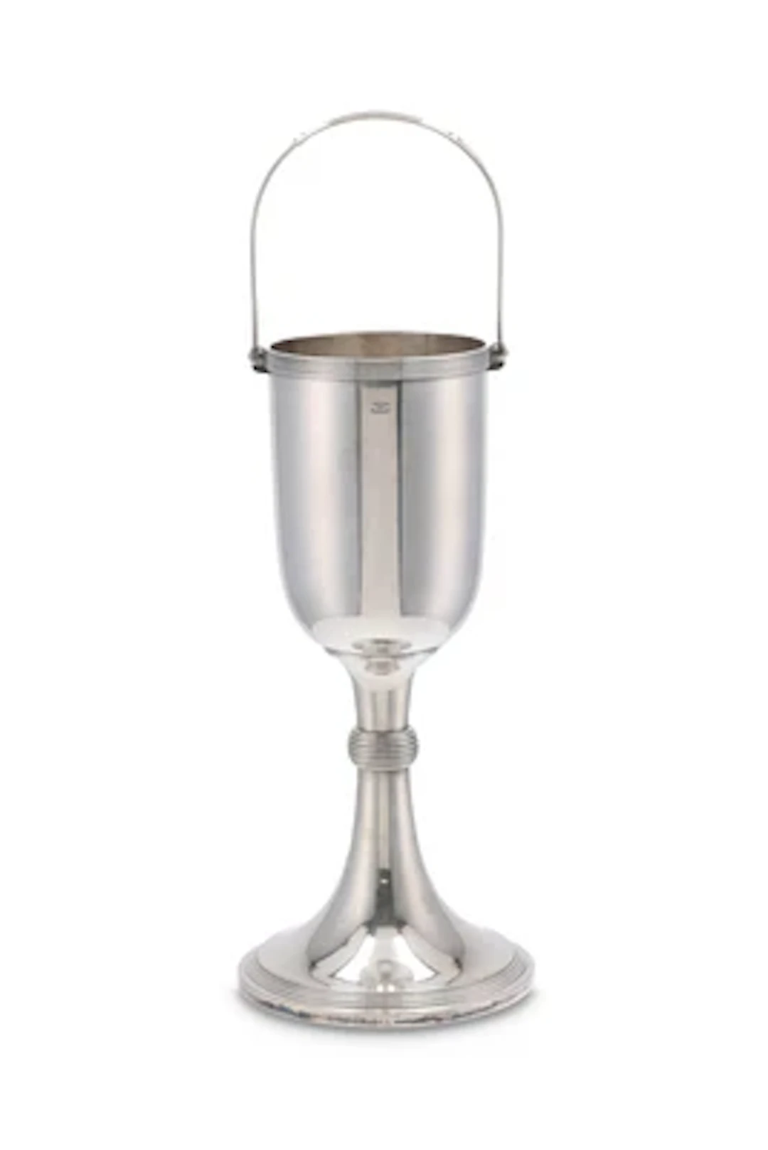 A tall silver-plated Art Deco bottle cooler, Württembergische Metallwarenfabrik