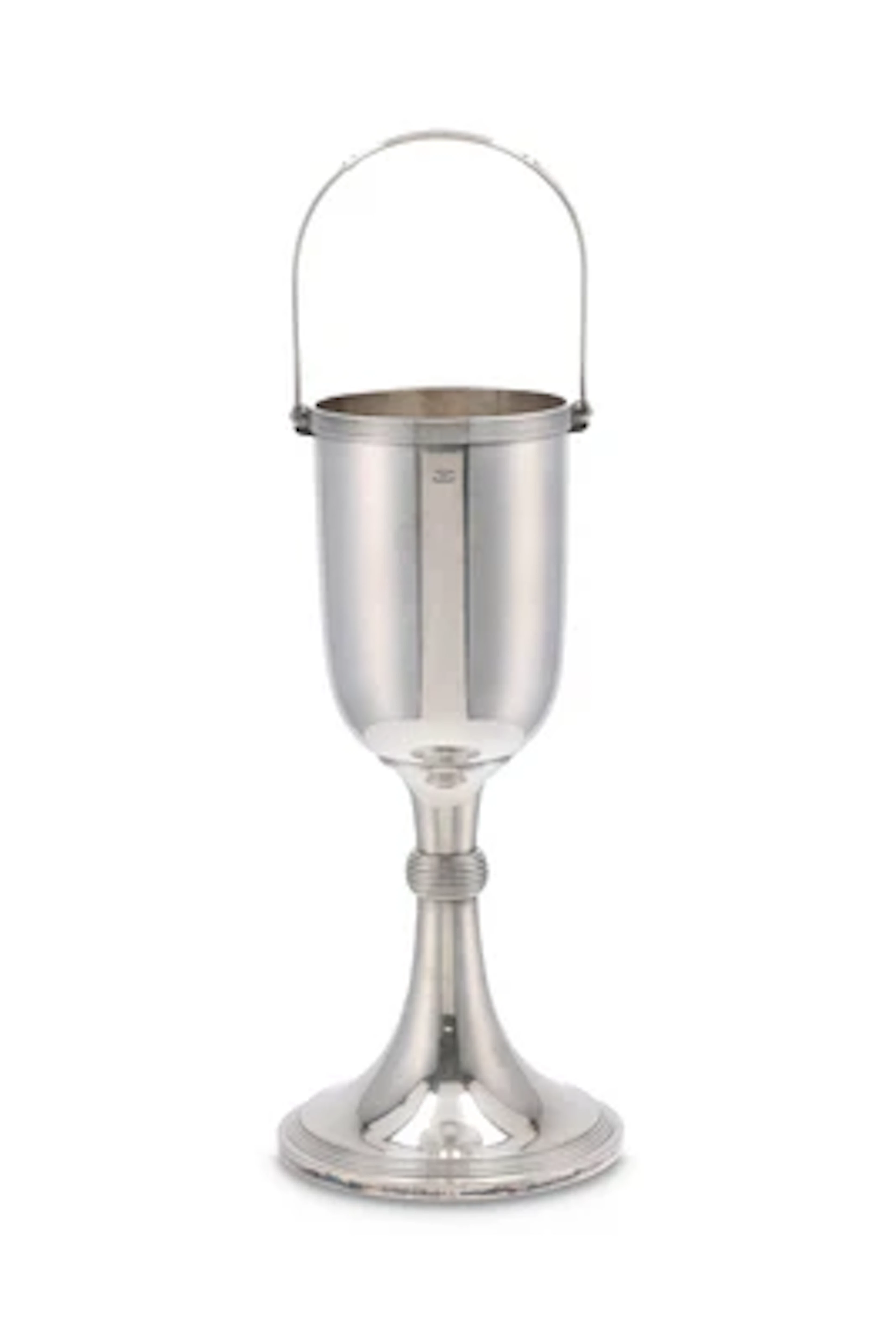 A tall silver-plated Art Deco bottle cooler, Württembergische Metallwarenfabrik