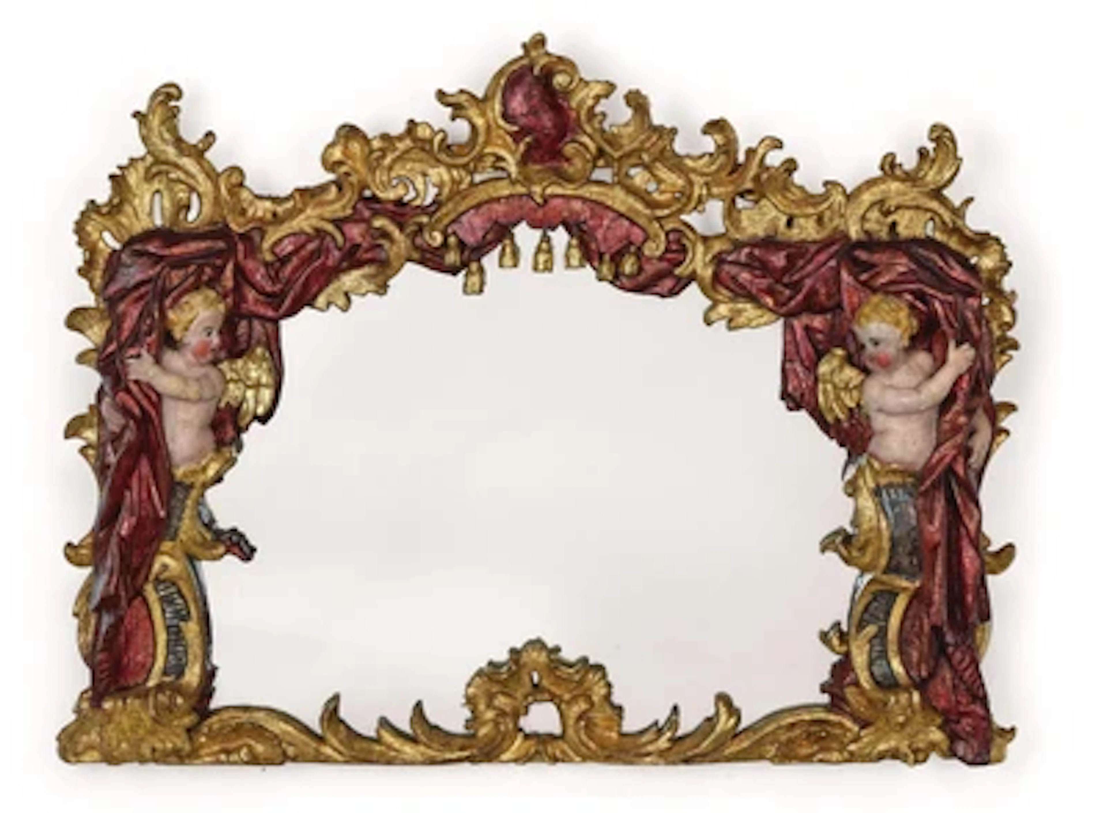 A Baroque Cartouche or Crest Mirror