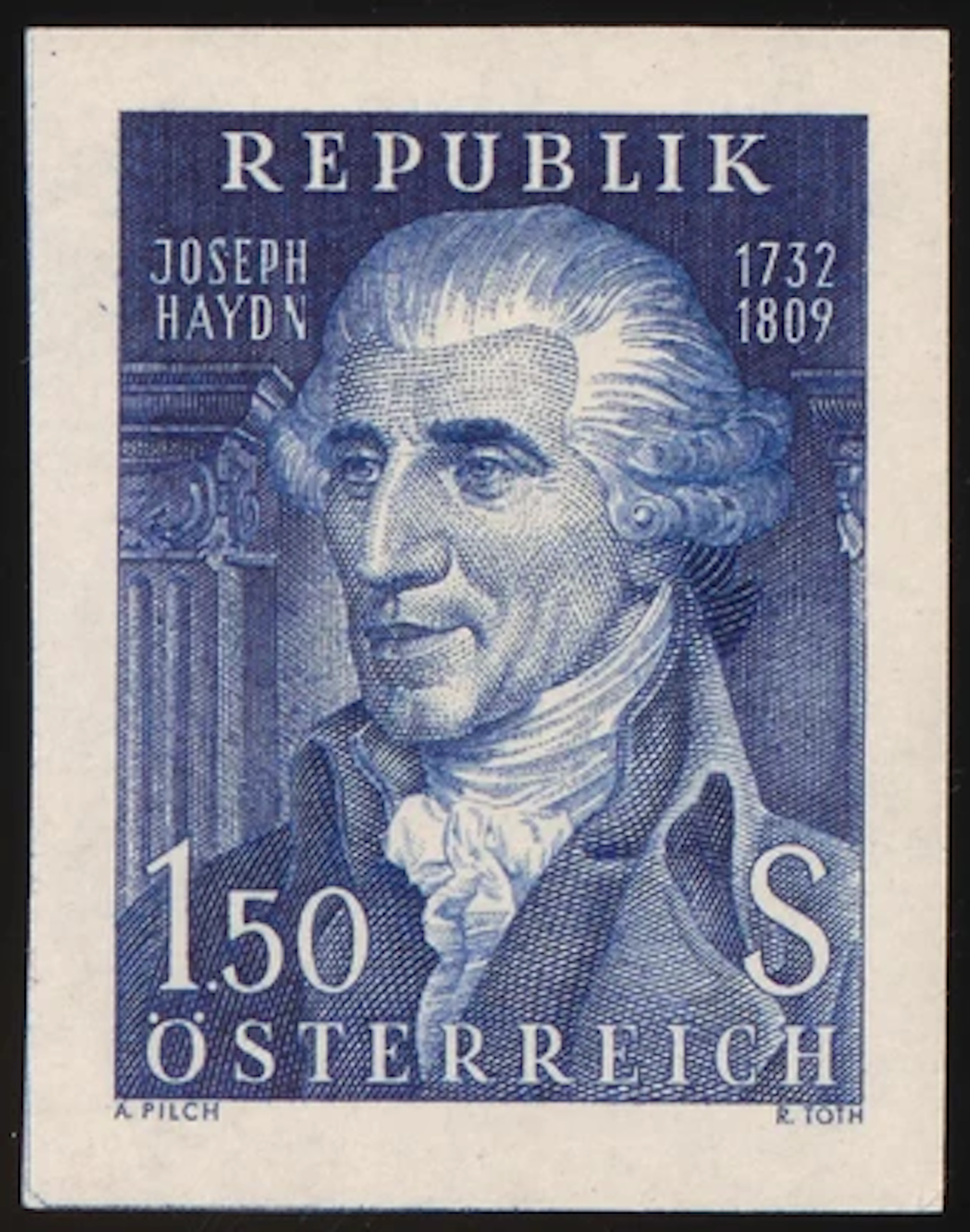 ** - Österr. Nr. 1083 PU I (150. Todestag Joseph Haydn als UNGEZÄHNTER