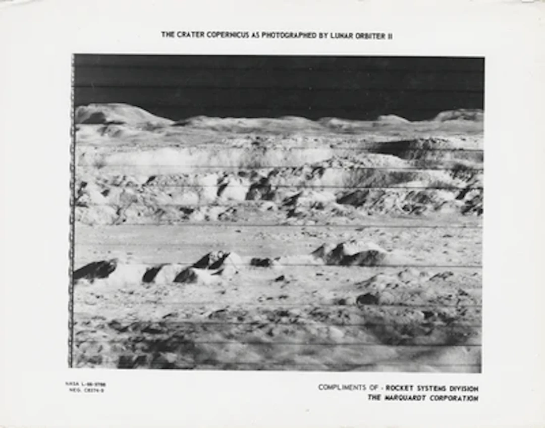 LUNAR ORBITER II - Bird's Eye View into the Heart of Crater Copernicus