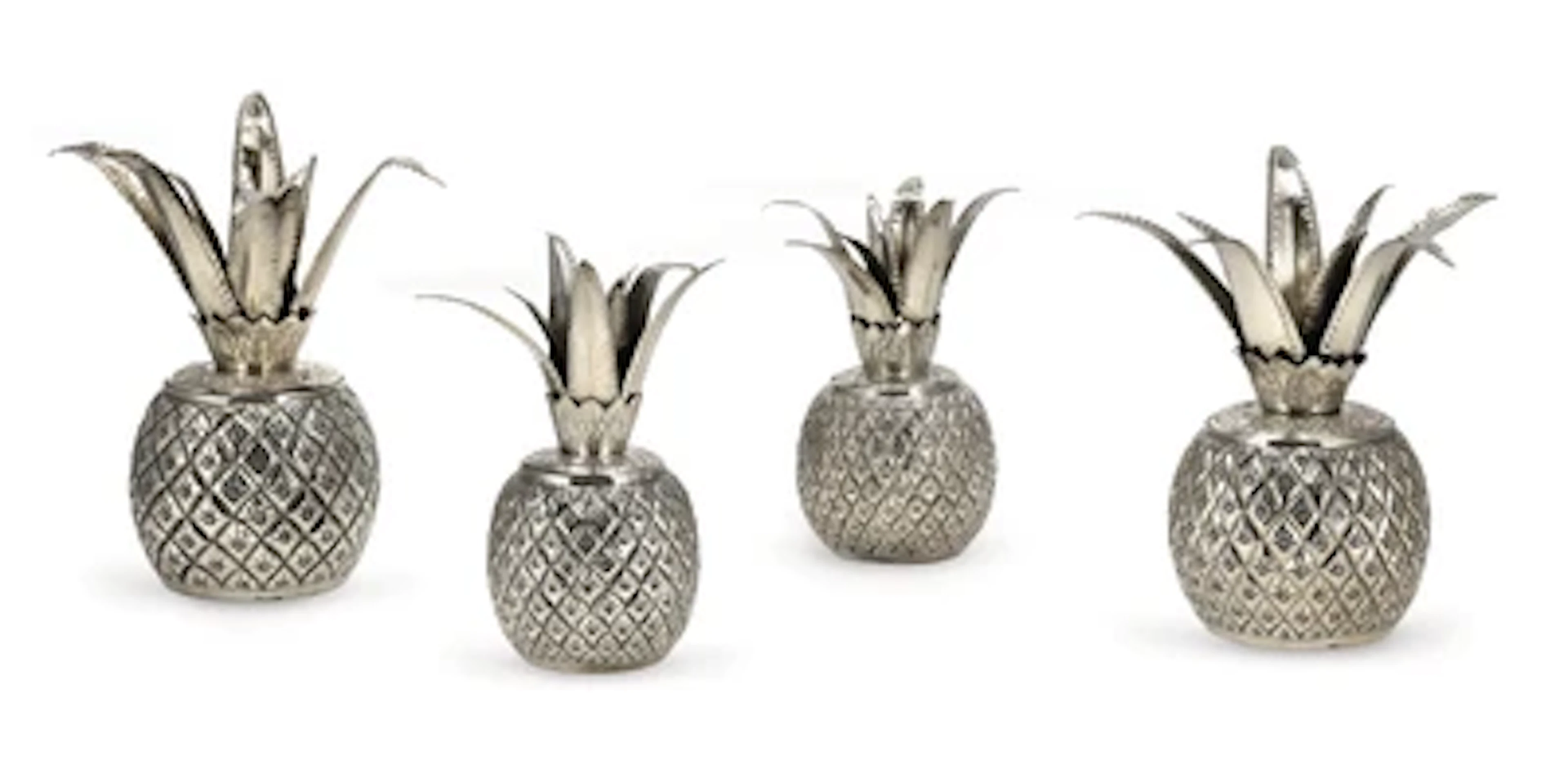 4 Pineapple-Shaped Vessels by Buccellati