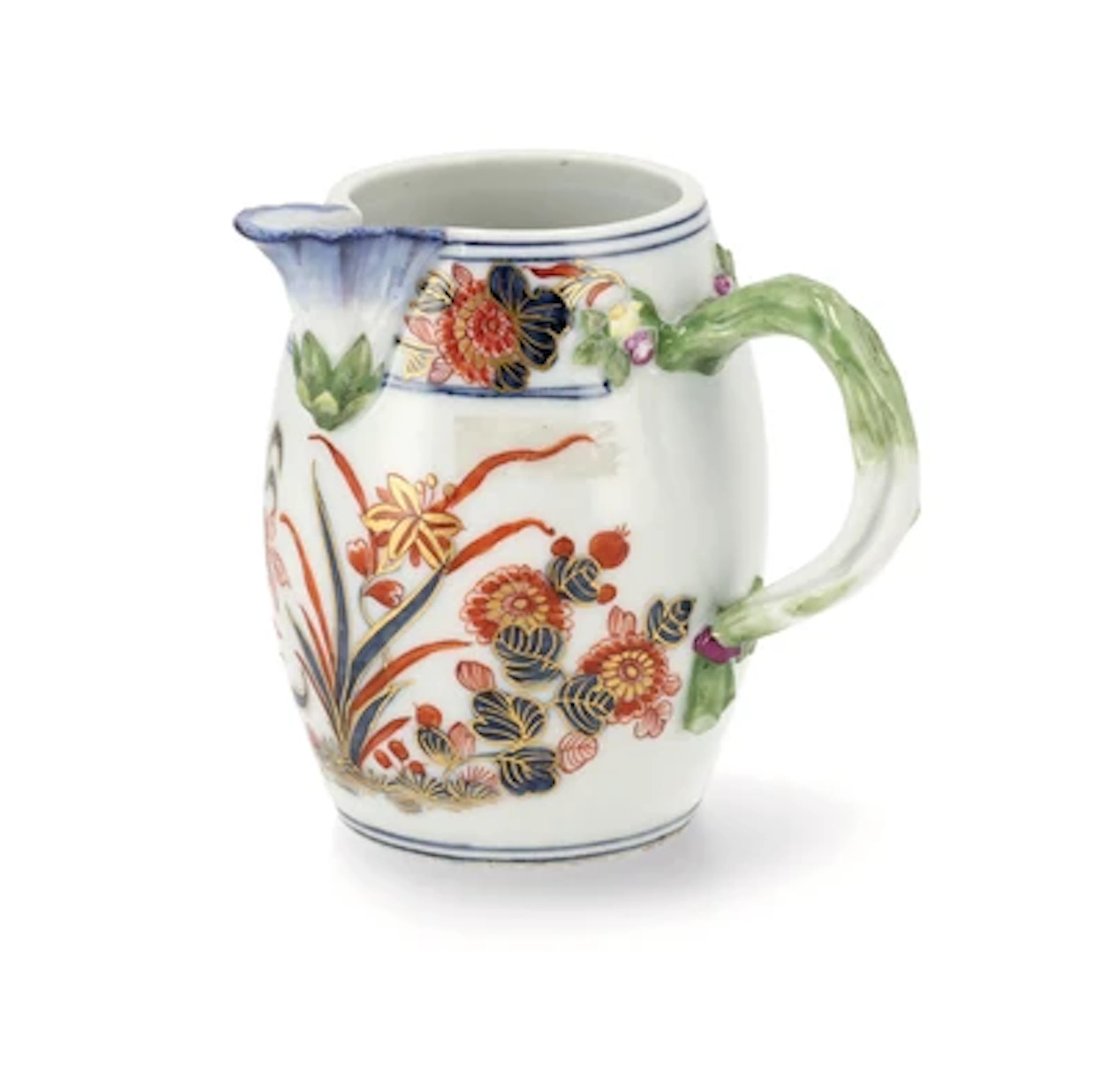 A Small Jug with Imari Decoration, Meissen, c. 1740