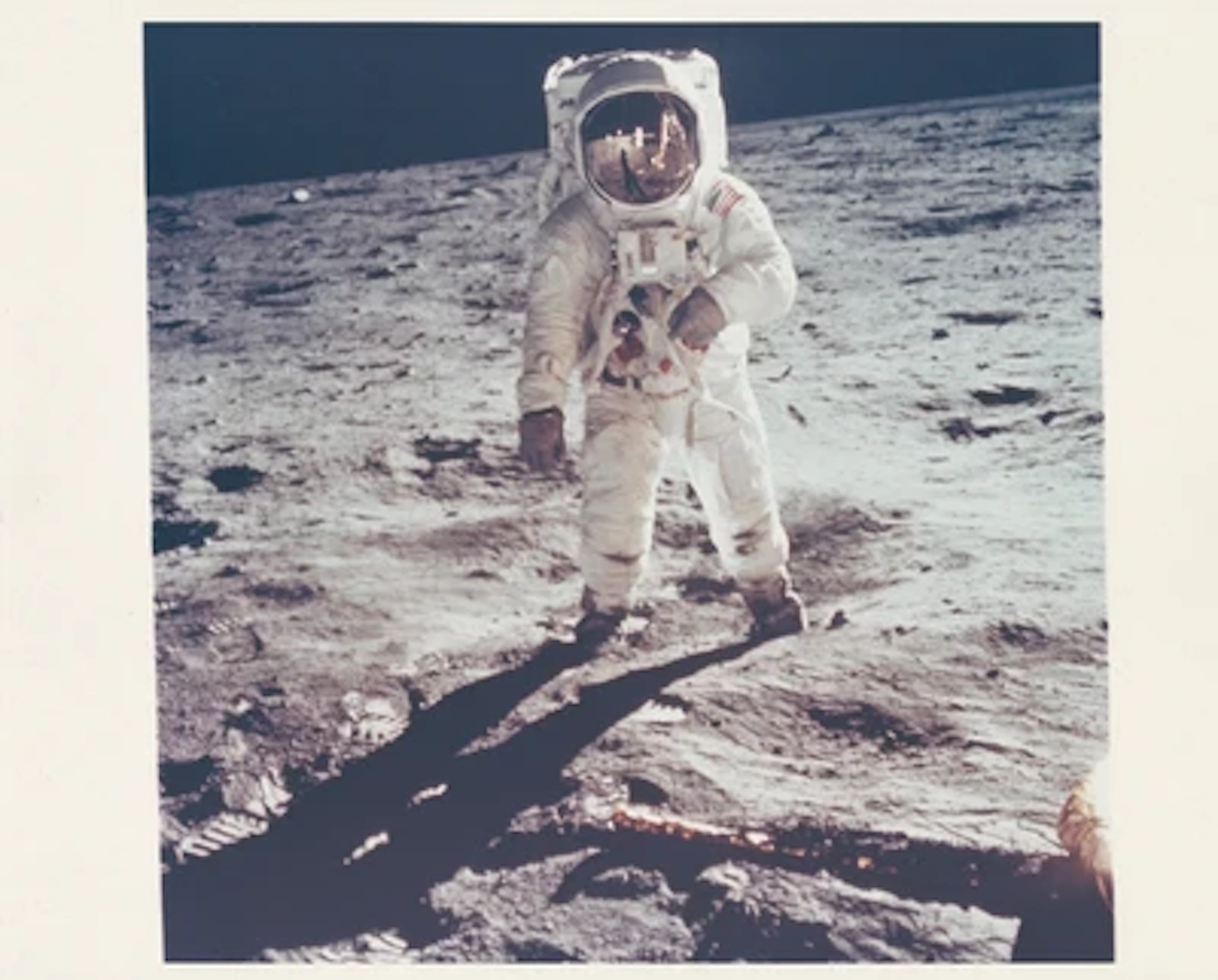 APOLLO 11 - Buzz Aldrin with the Photographer and the Lunar Module