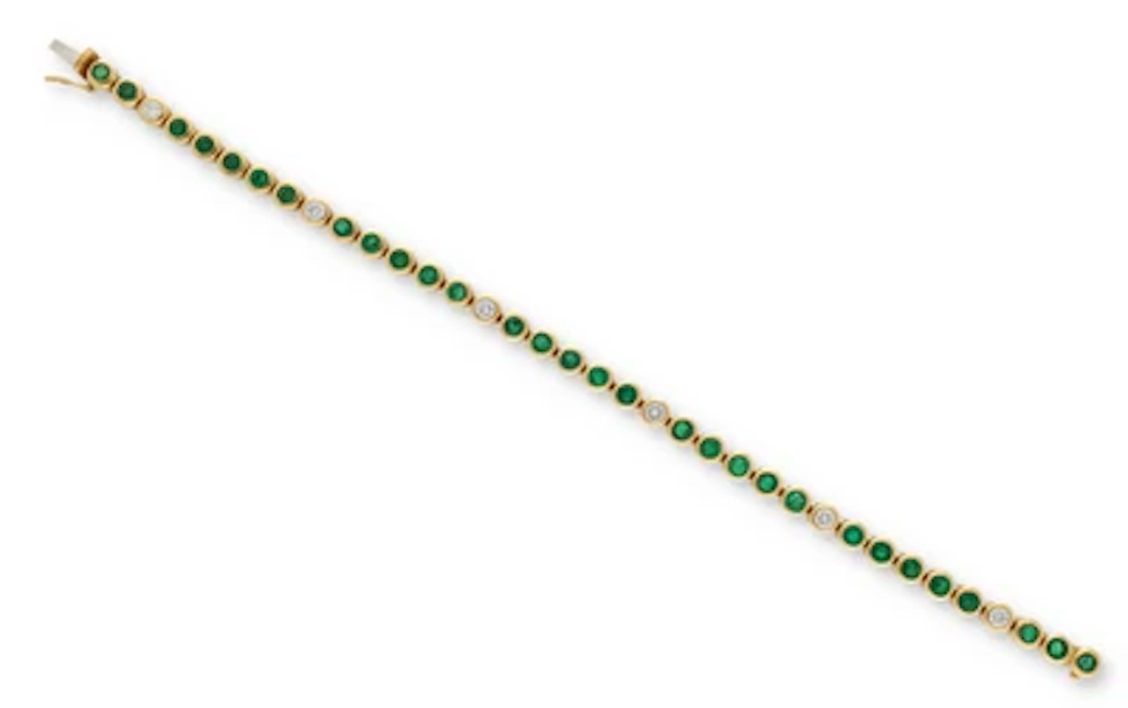 Brillant Smaragd Armband