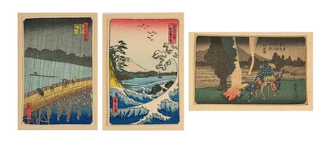 Utagawa Hiroshige (1797- 1858) a) Ohashi Atake no yudachi