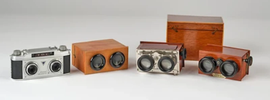 3 Hand-Stereobetrachter und 1Stereo-Kamera