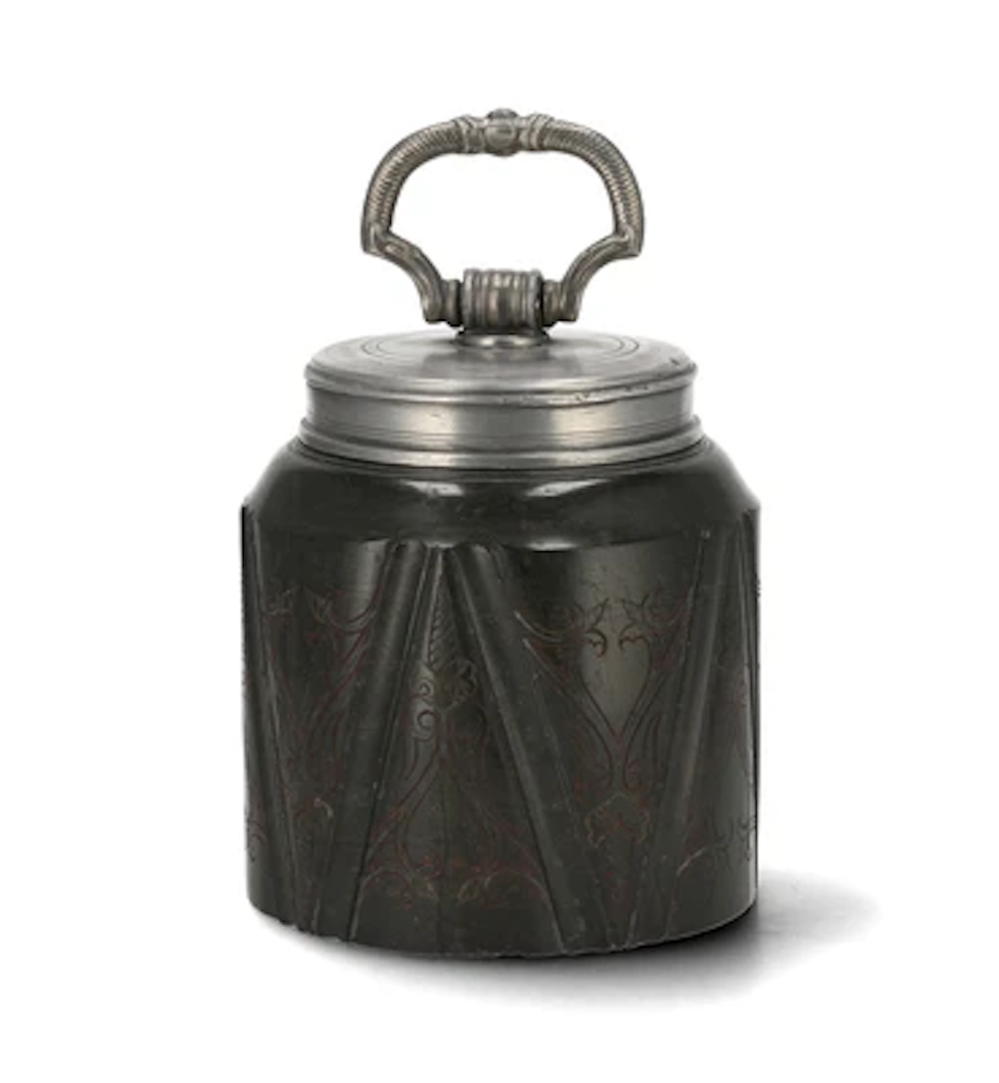 A Saxon Serpentine Screw-Top Bottle