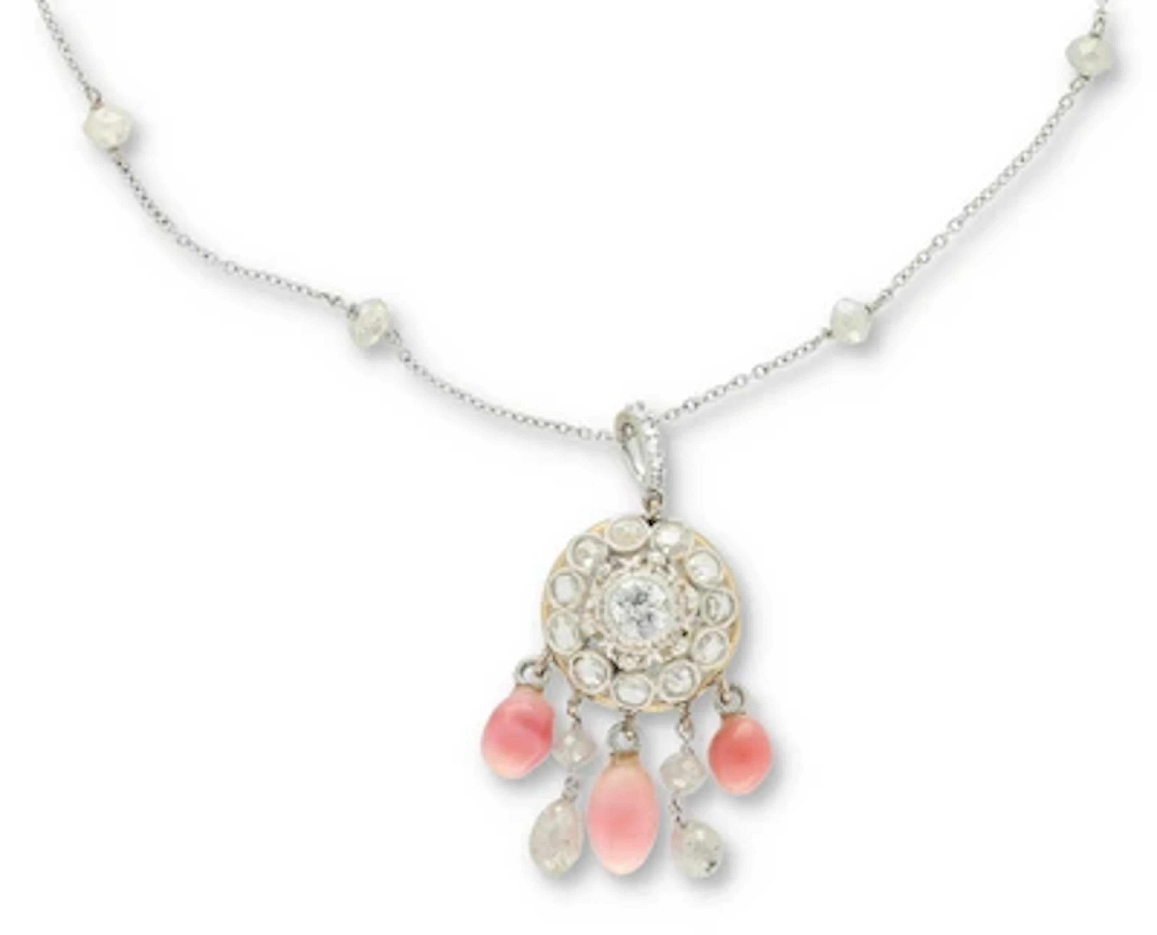 Diamant Conchperlen Anhänger