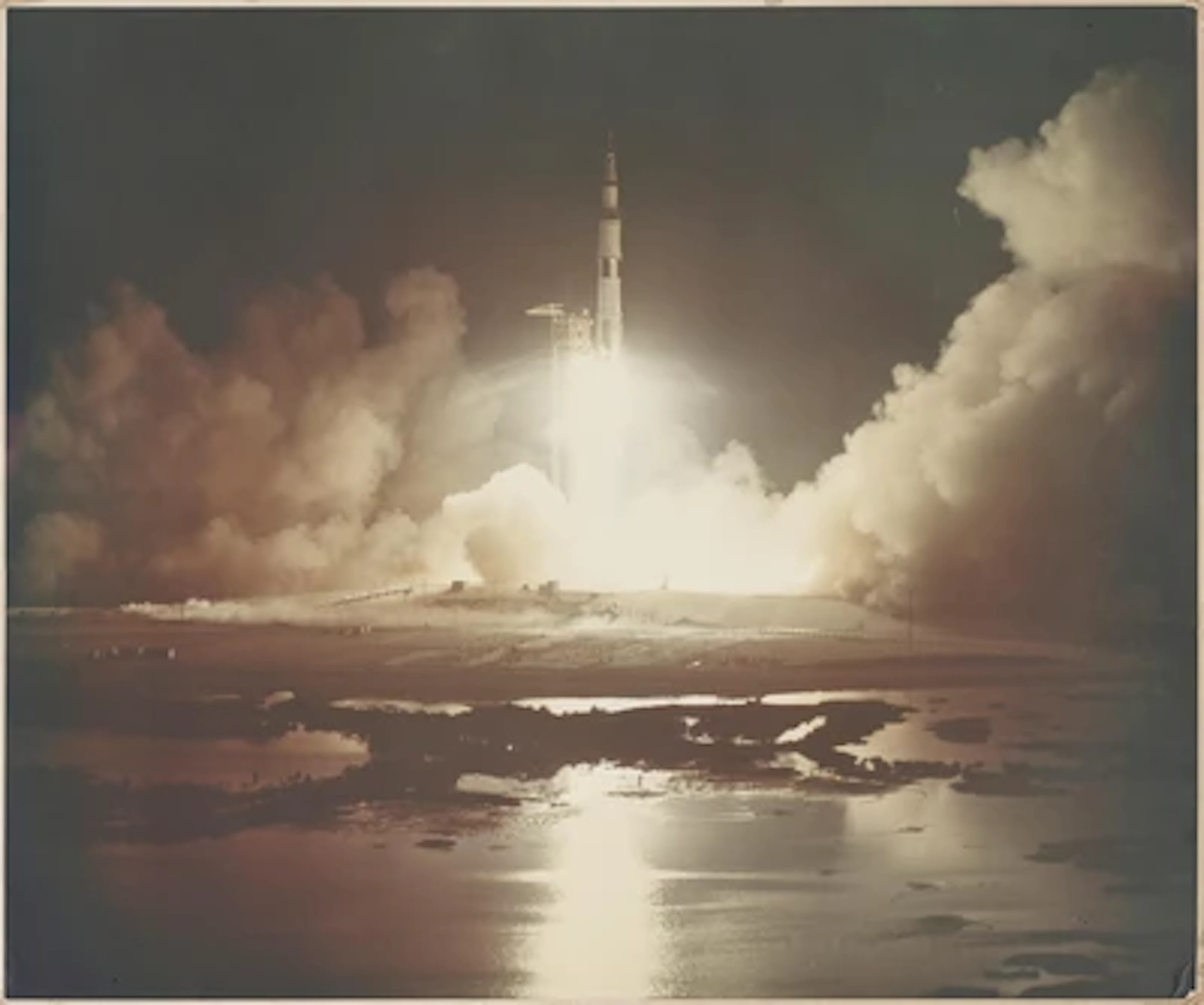 APOLLO 17 - Nighttime Launch of the Last Humans on the Moon