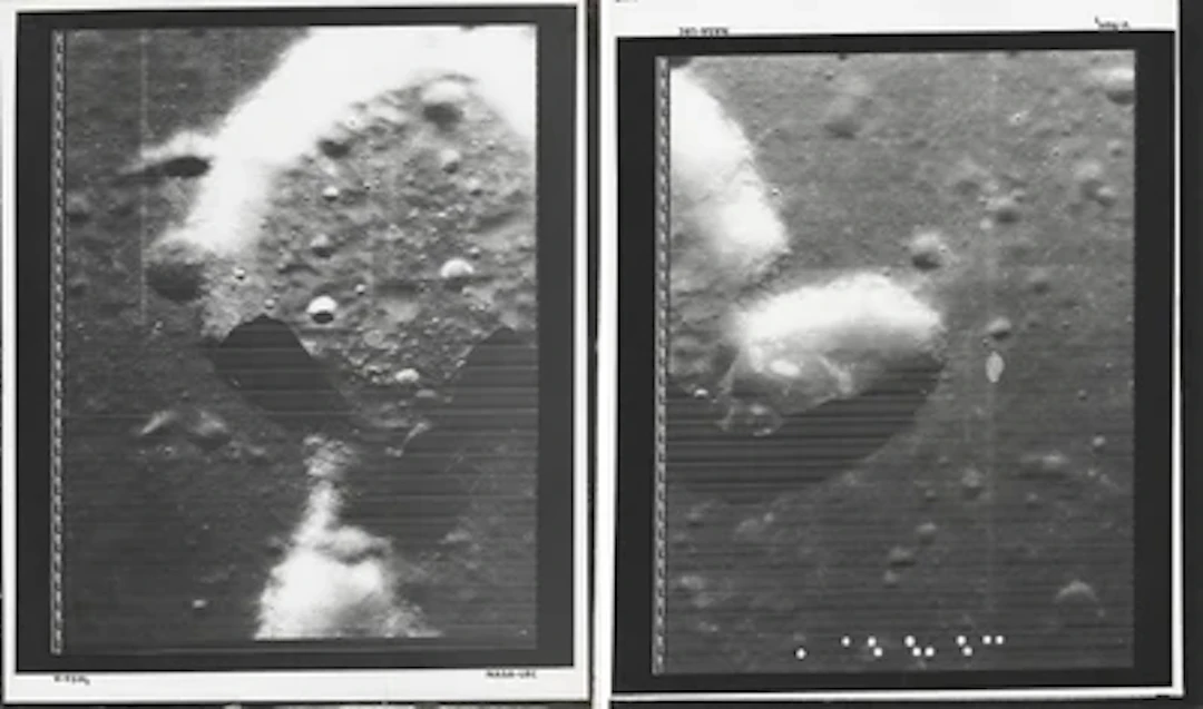 LUNAR ORBITER V - Panorama of Crater Hyginus