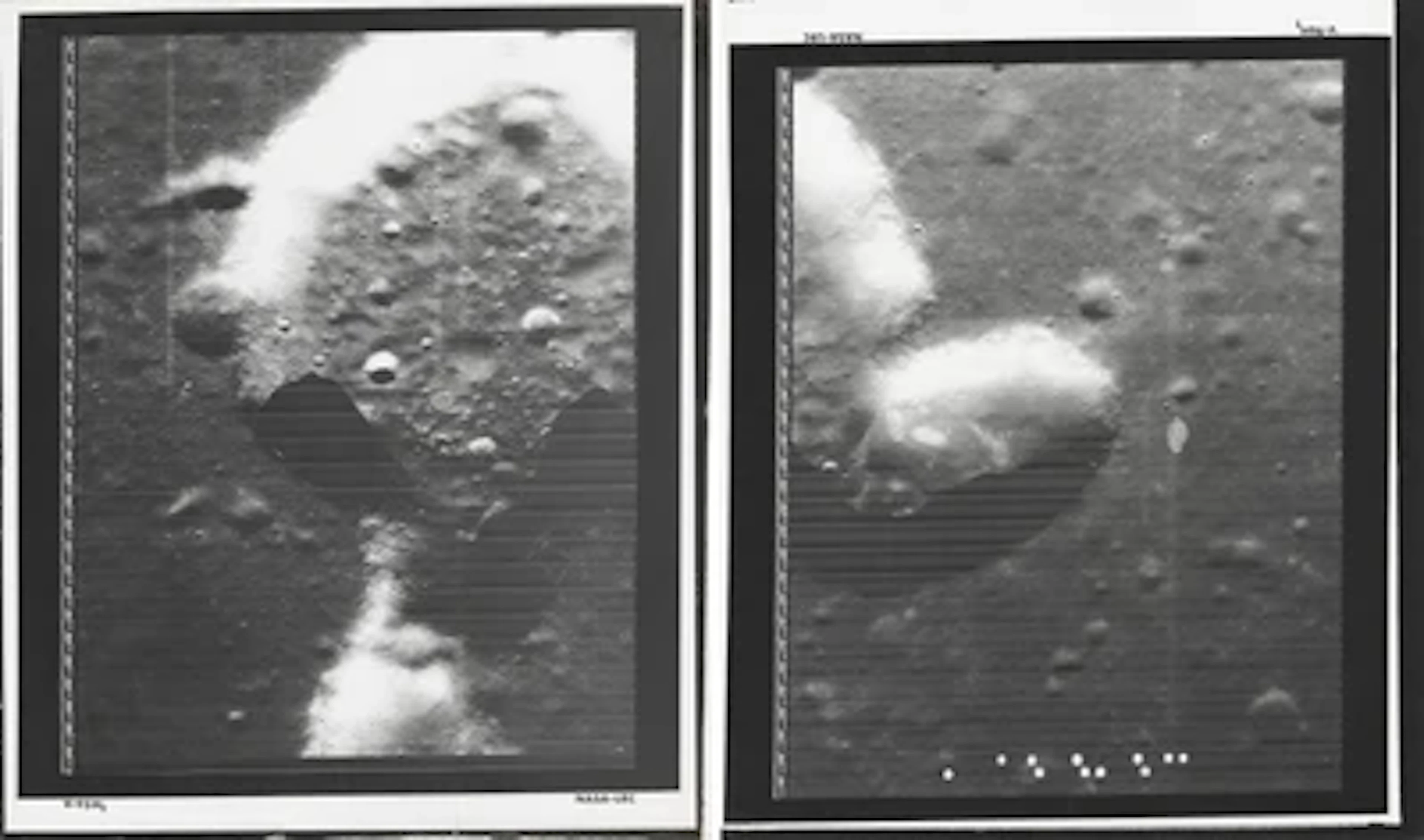 LUNAR ORBITER V - Panorama of Crater Hyginus