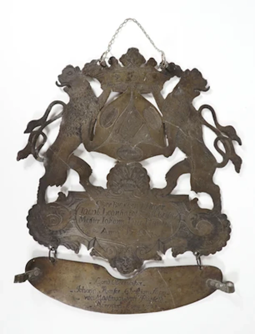 Barockes Zunftschild, Baden-Württemberg, datiert 1749