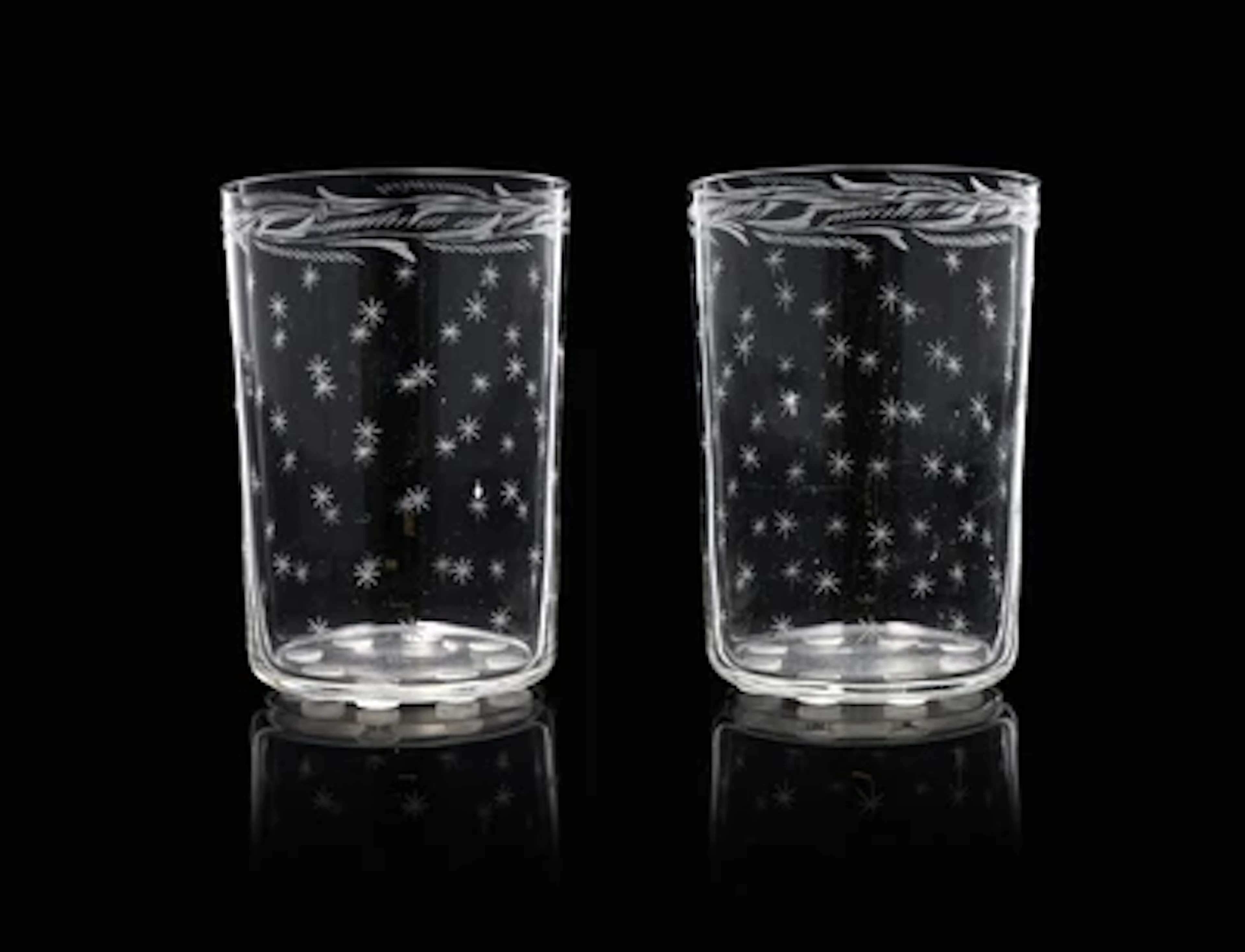 Two Beakers, Hieronymus Hackel, c. 1810