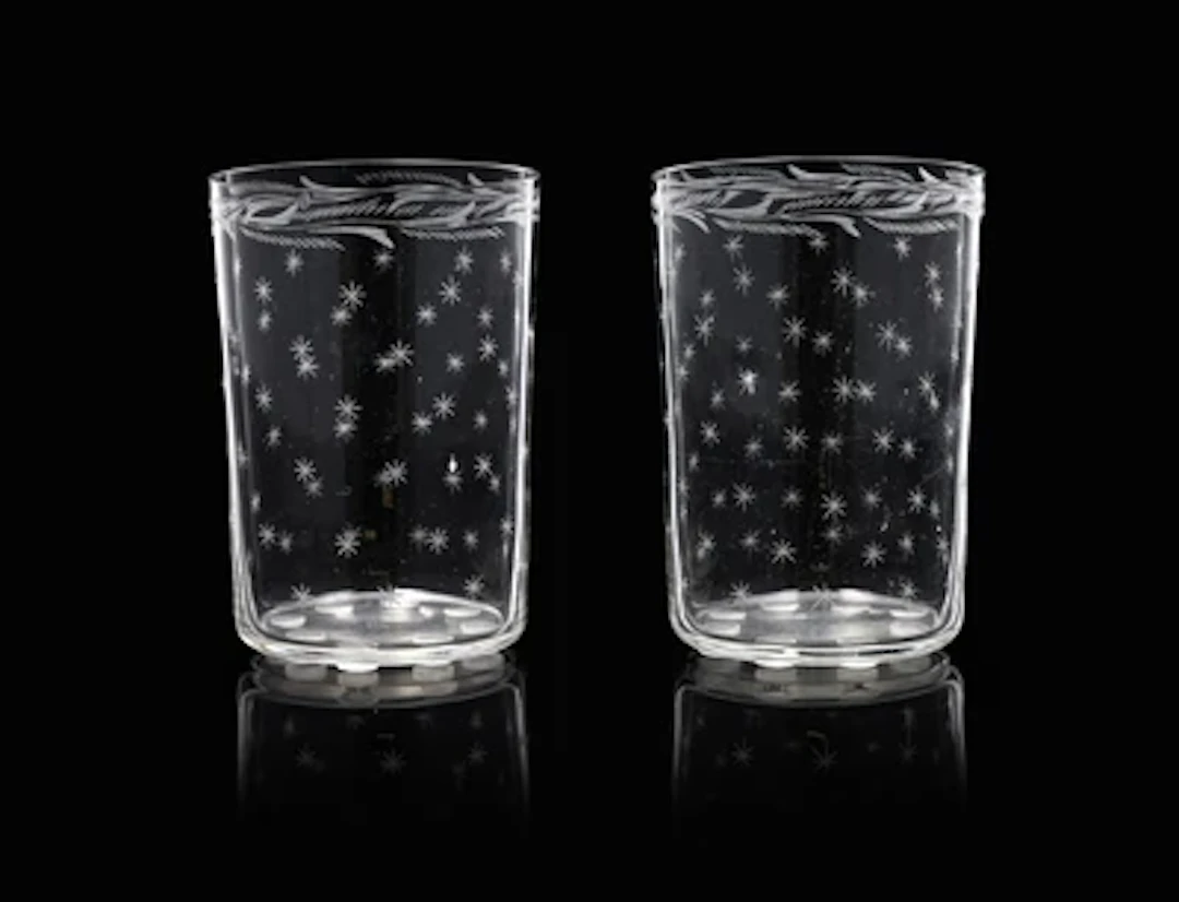 Two Beakers, Hieronymus Hackel, c. 1810