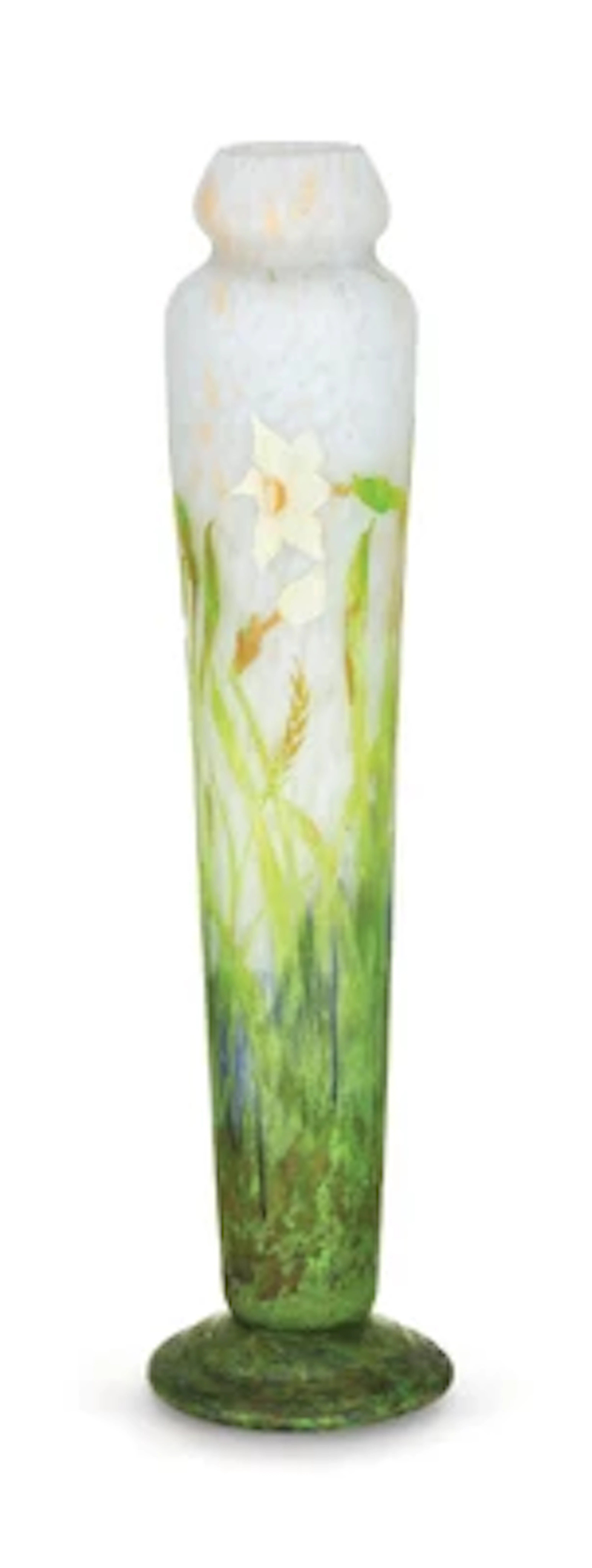 Hohe Vase "Narcissus", Daum, Nancy, um 1910
