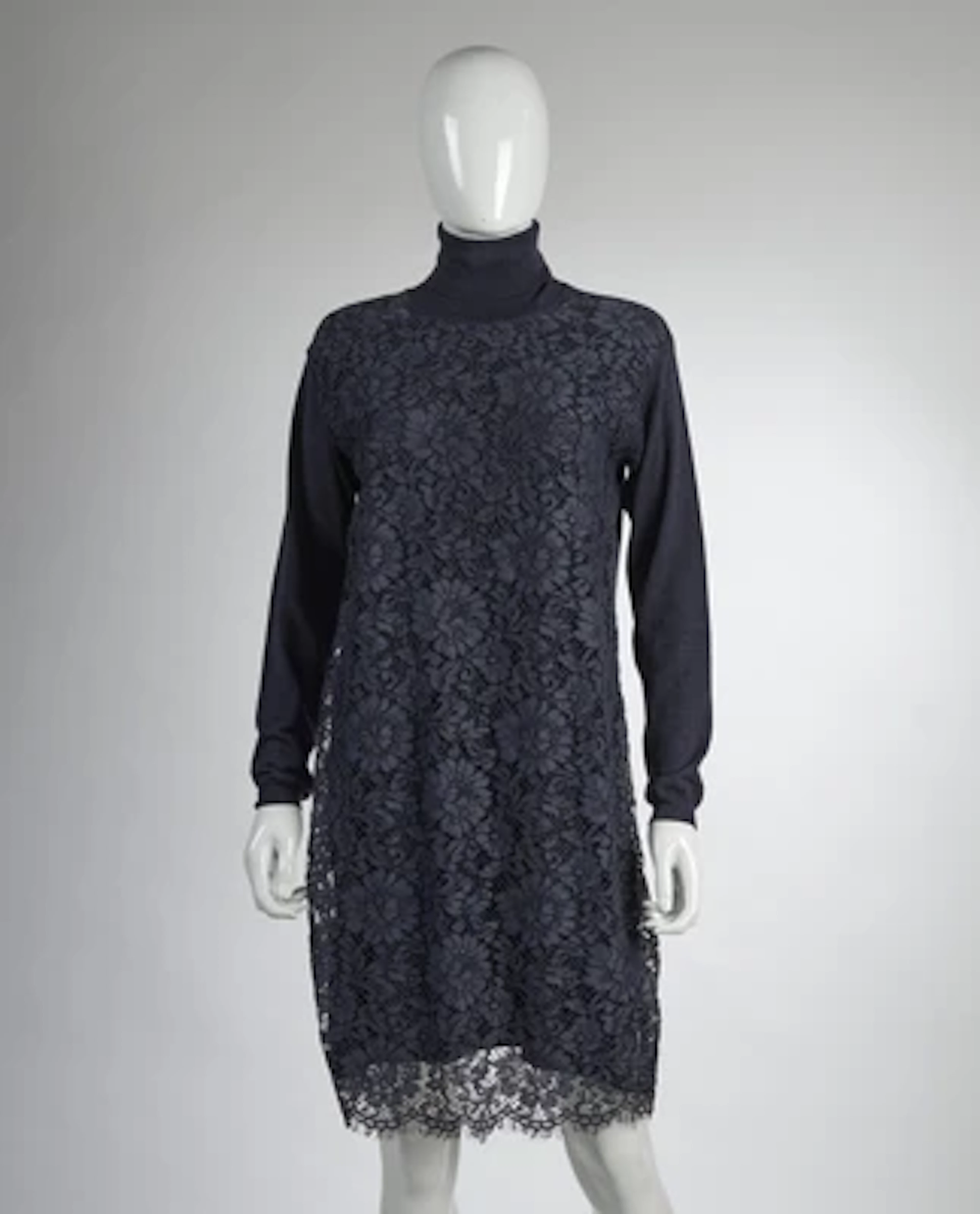 VALENTINO Strickkleid mit Spitze