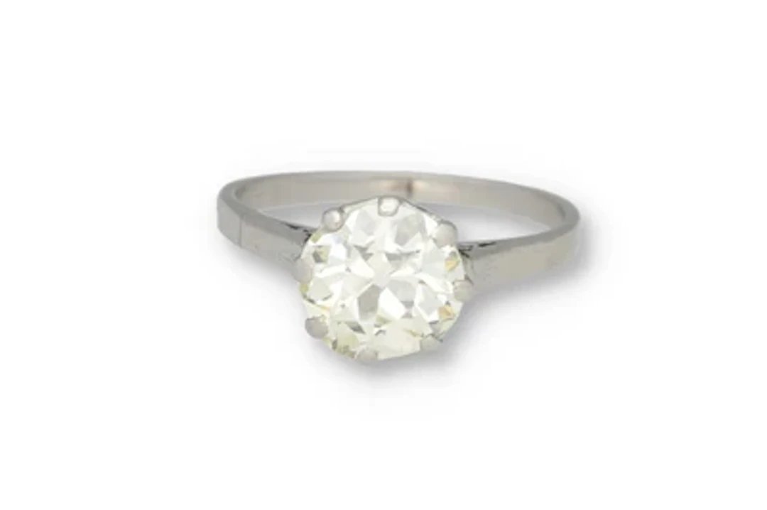 Altschliffdiamantsolitär Ring ca. 1,90 ct, L-M/vsi2-si1