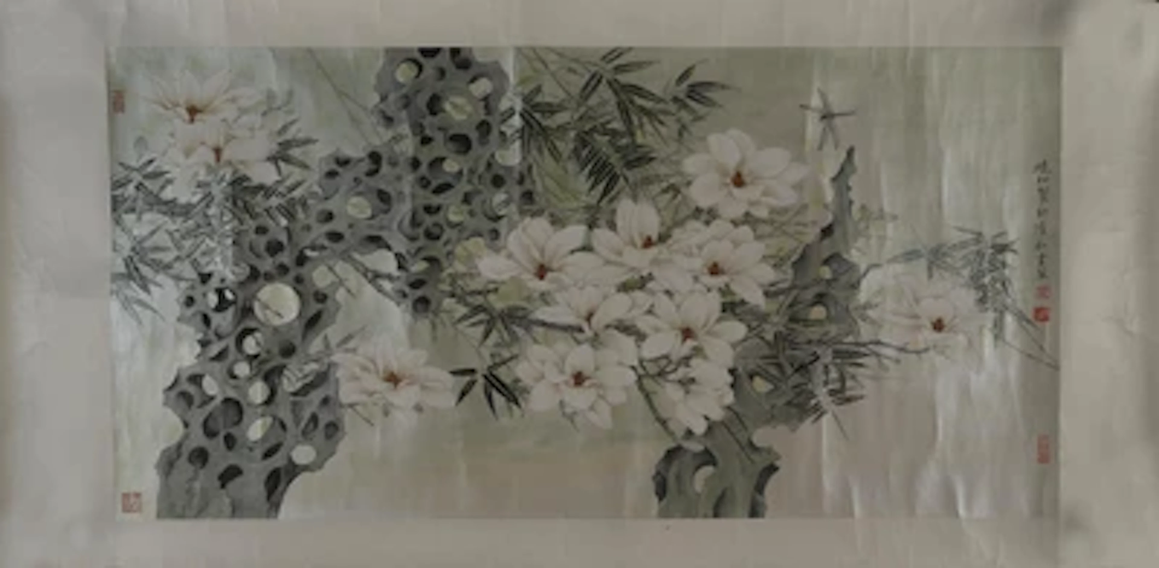 Mo Xiaosong (geb. 1964) attr. To "Amongst Flowers", "Inner Peace"