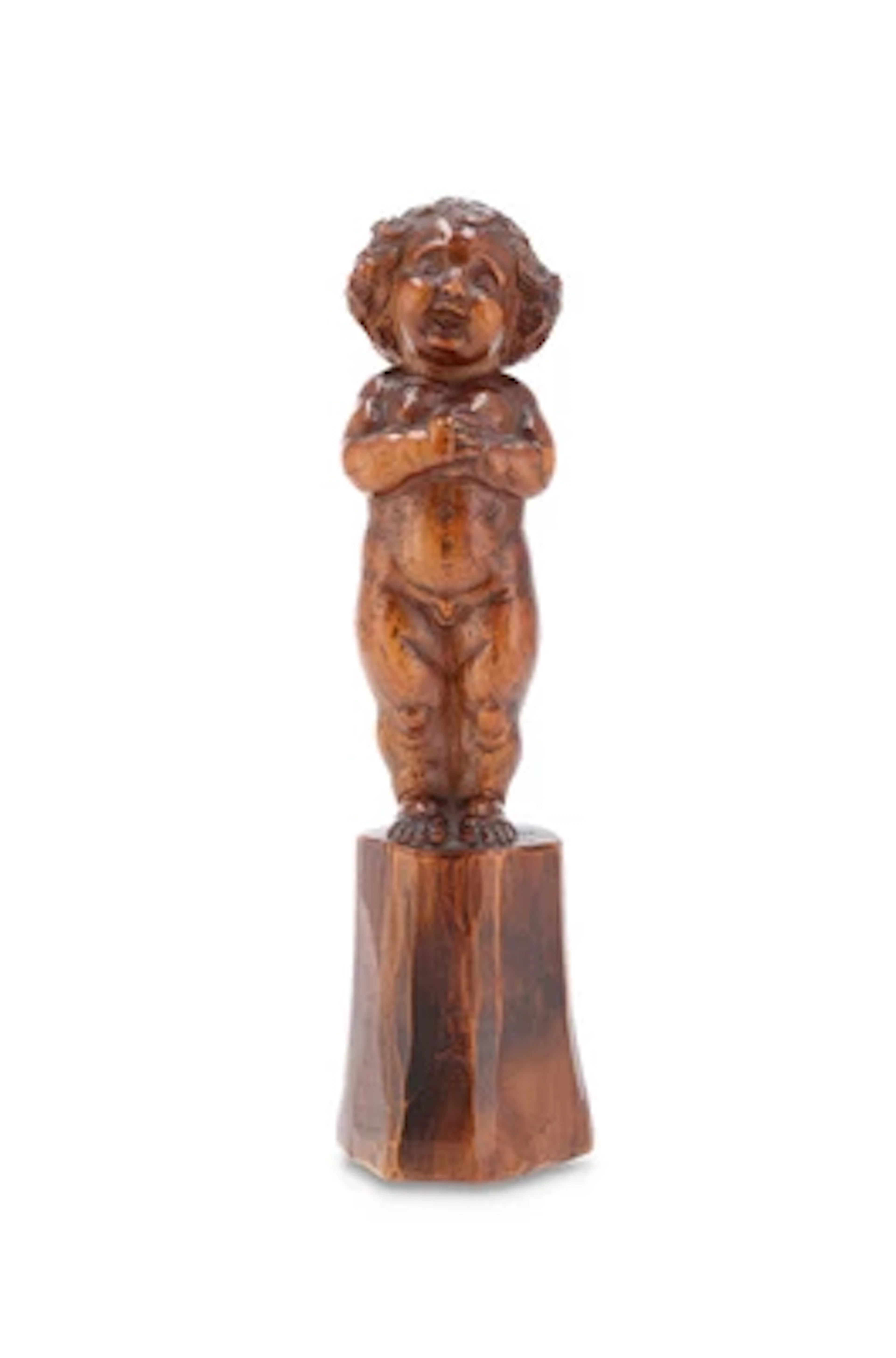 Franz Zelezny (Vienna 1866-1932), a wooden sculpture: 'Das glückselige