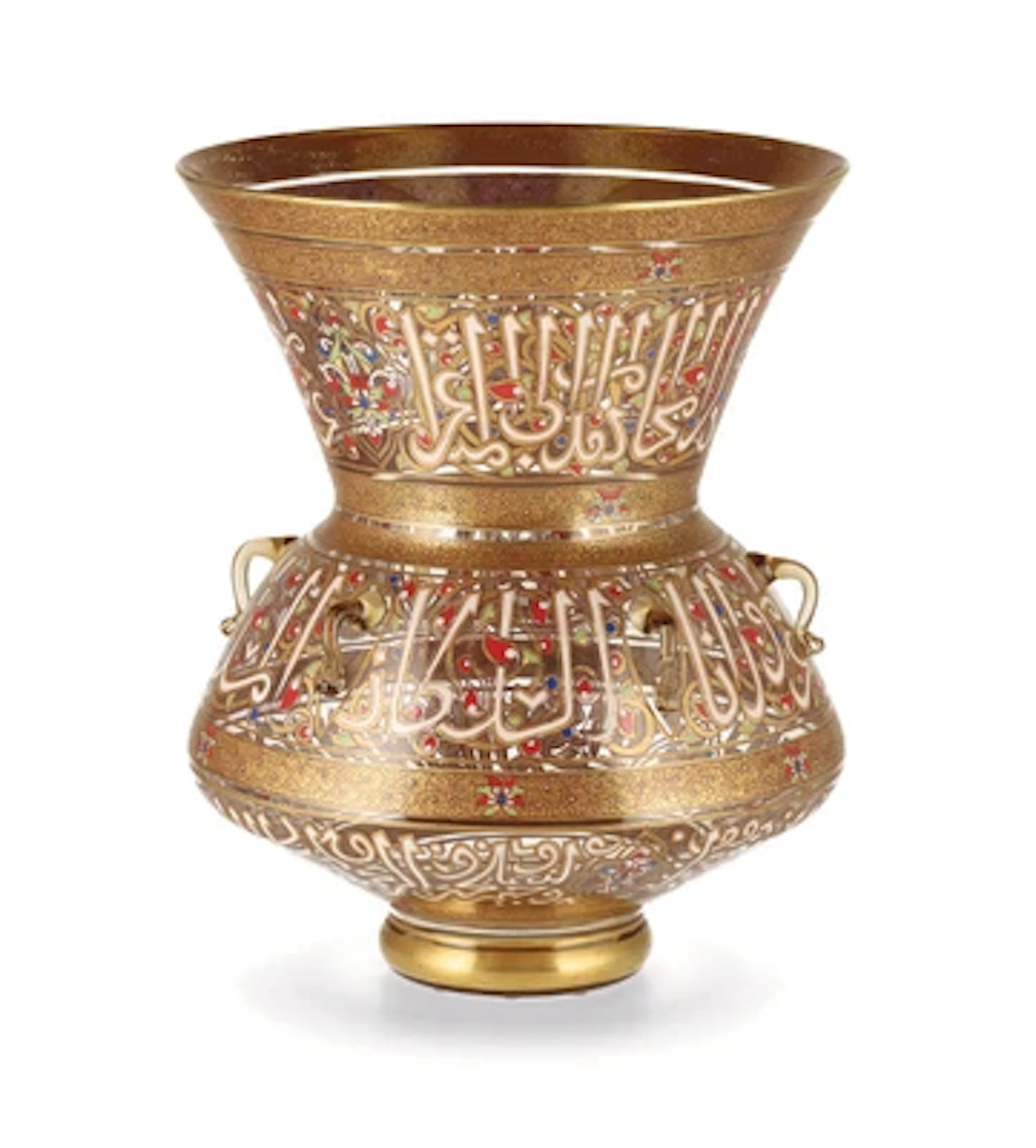 A Large Mosque Lamp, Brocard et fils, Signed and Dated 1871