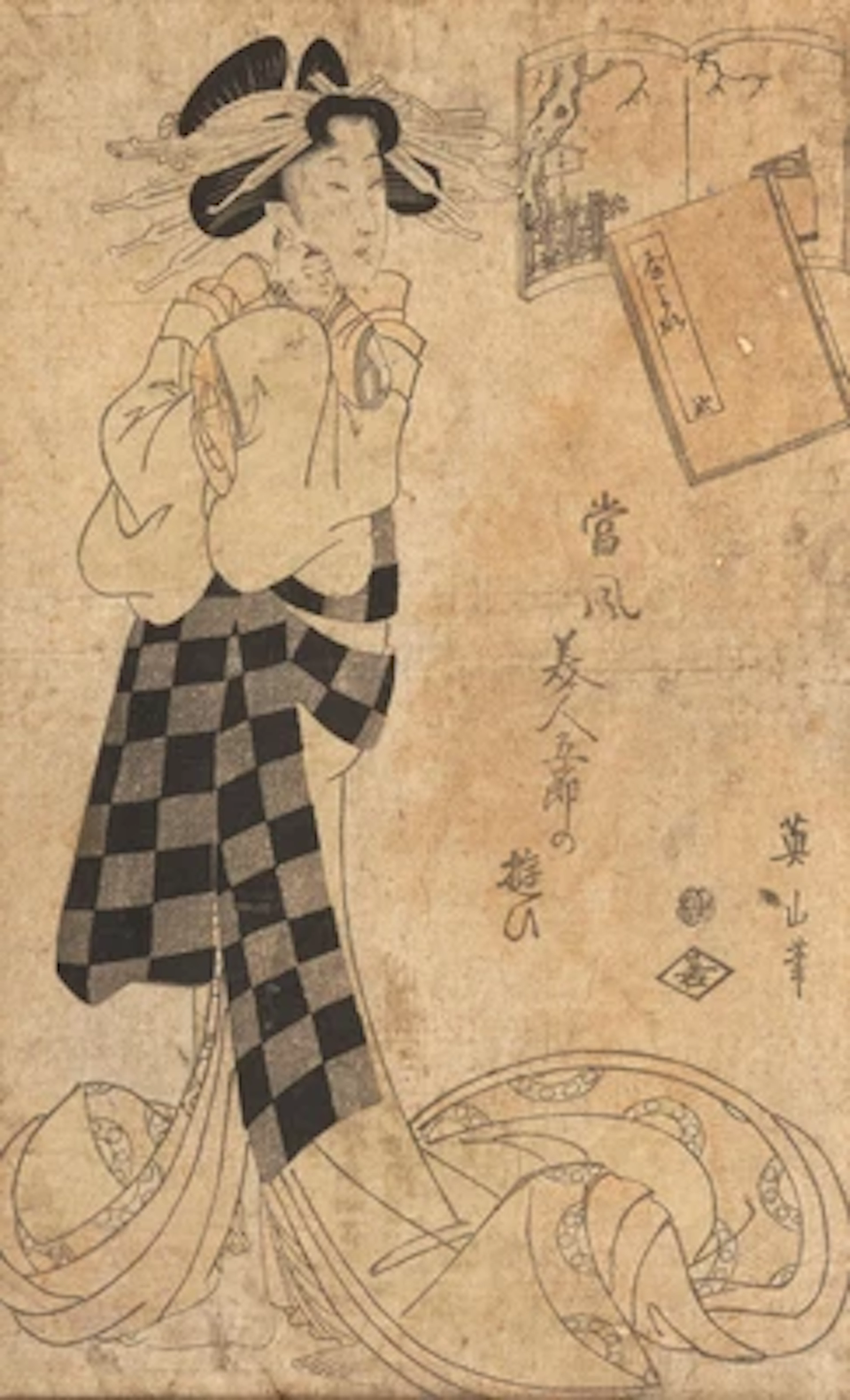 Kikukawa Eizan (1787-1867), Bijin Gosechino Asobi (?)