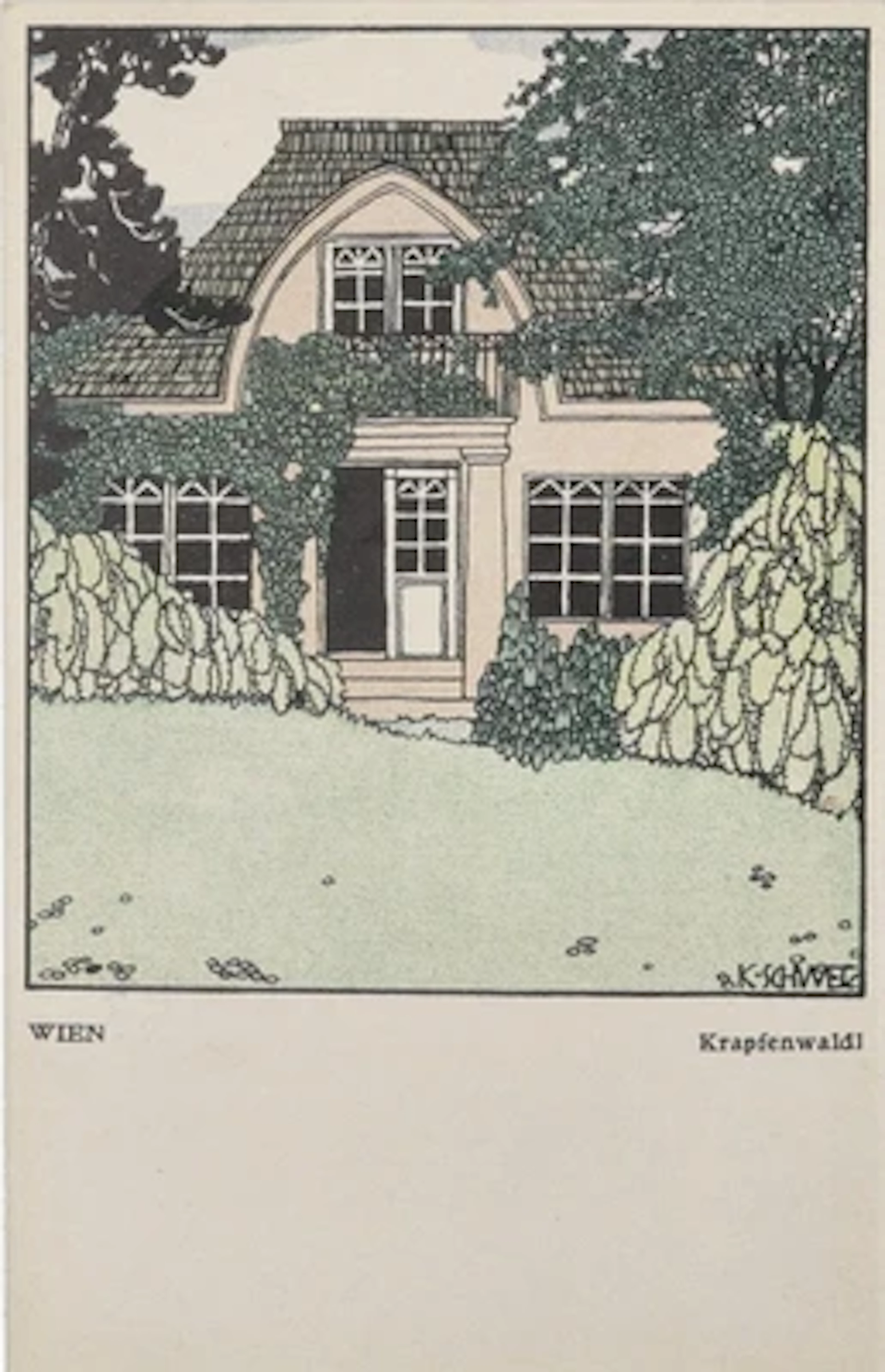 WIENER WERKSTÄTTE - DREI POSTKARTEN.