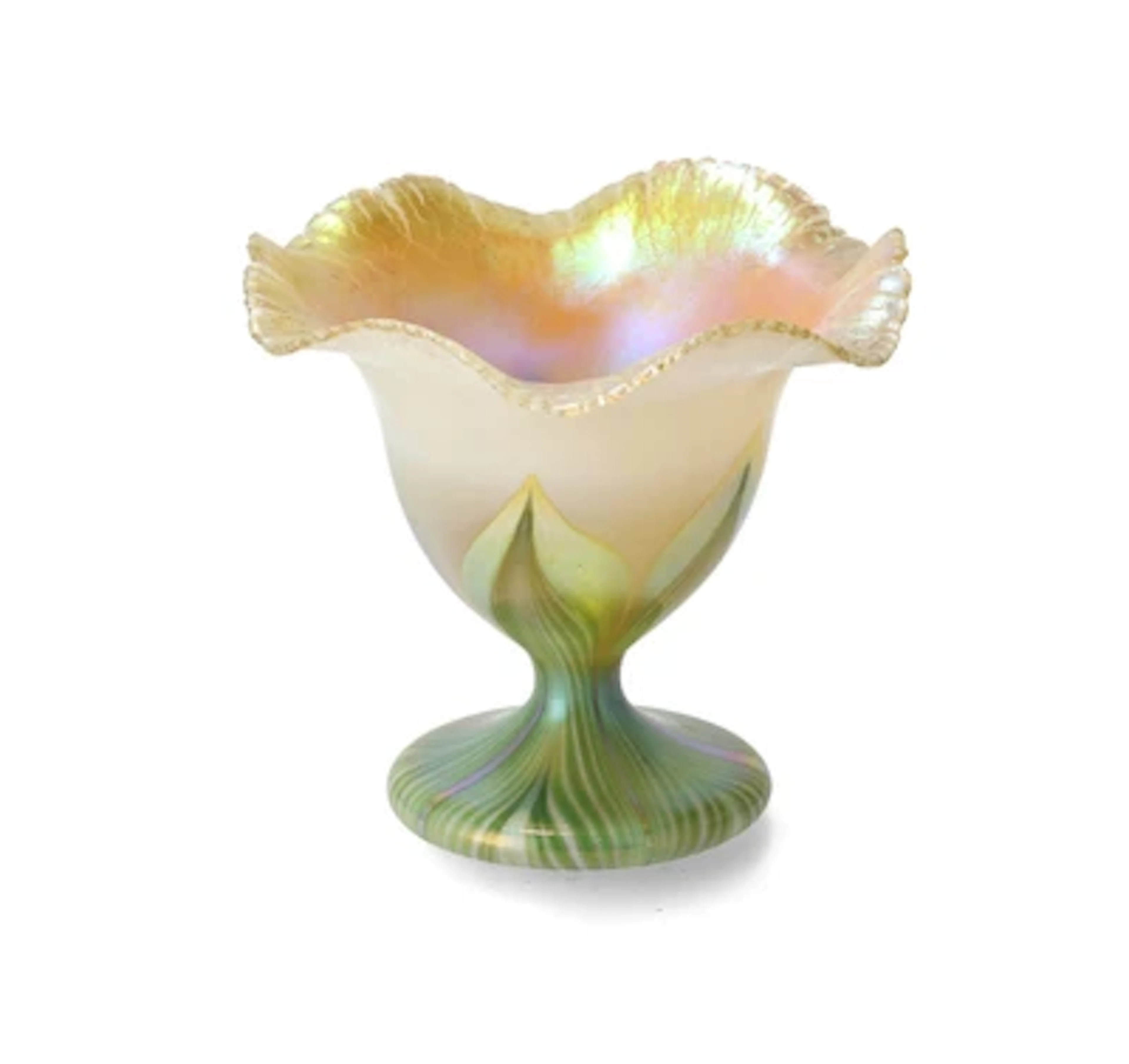 A vase, Quezal Art Glass and Decorating Company, New York, 1900/20
