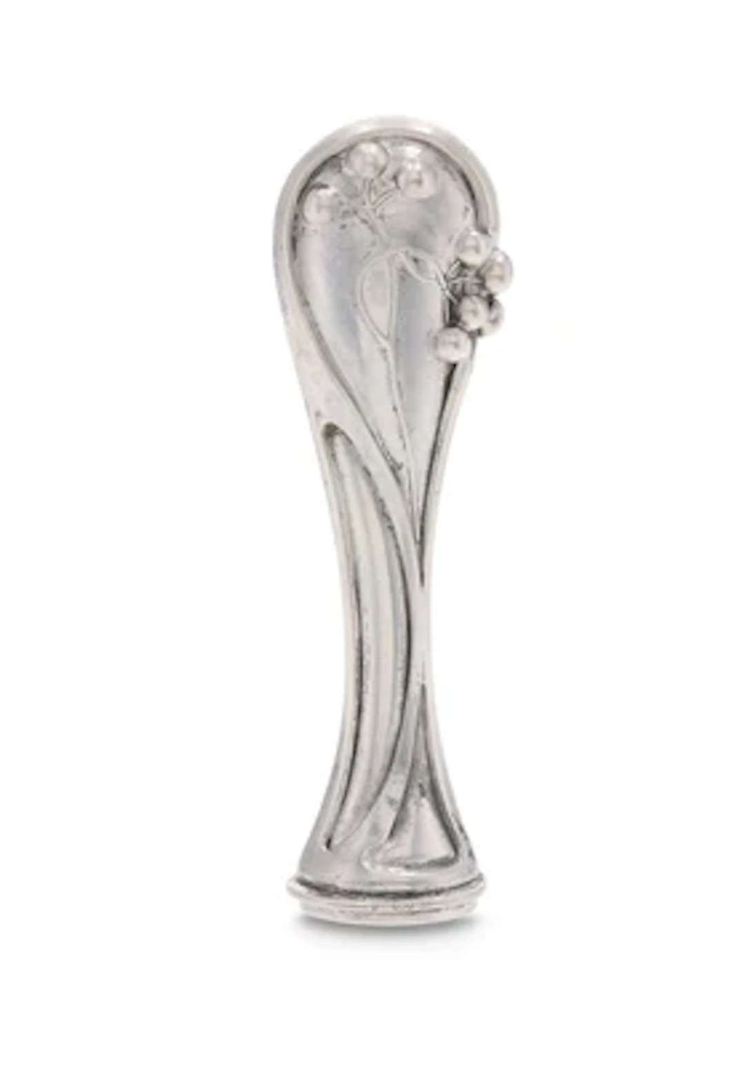 A silver seal with foliate decoration, Germany, c. 1900