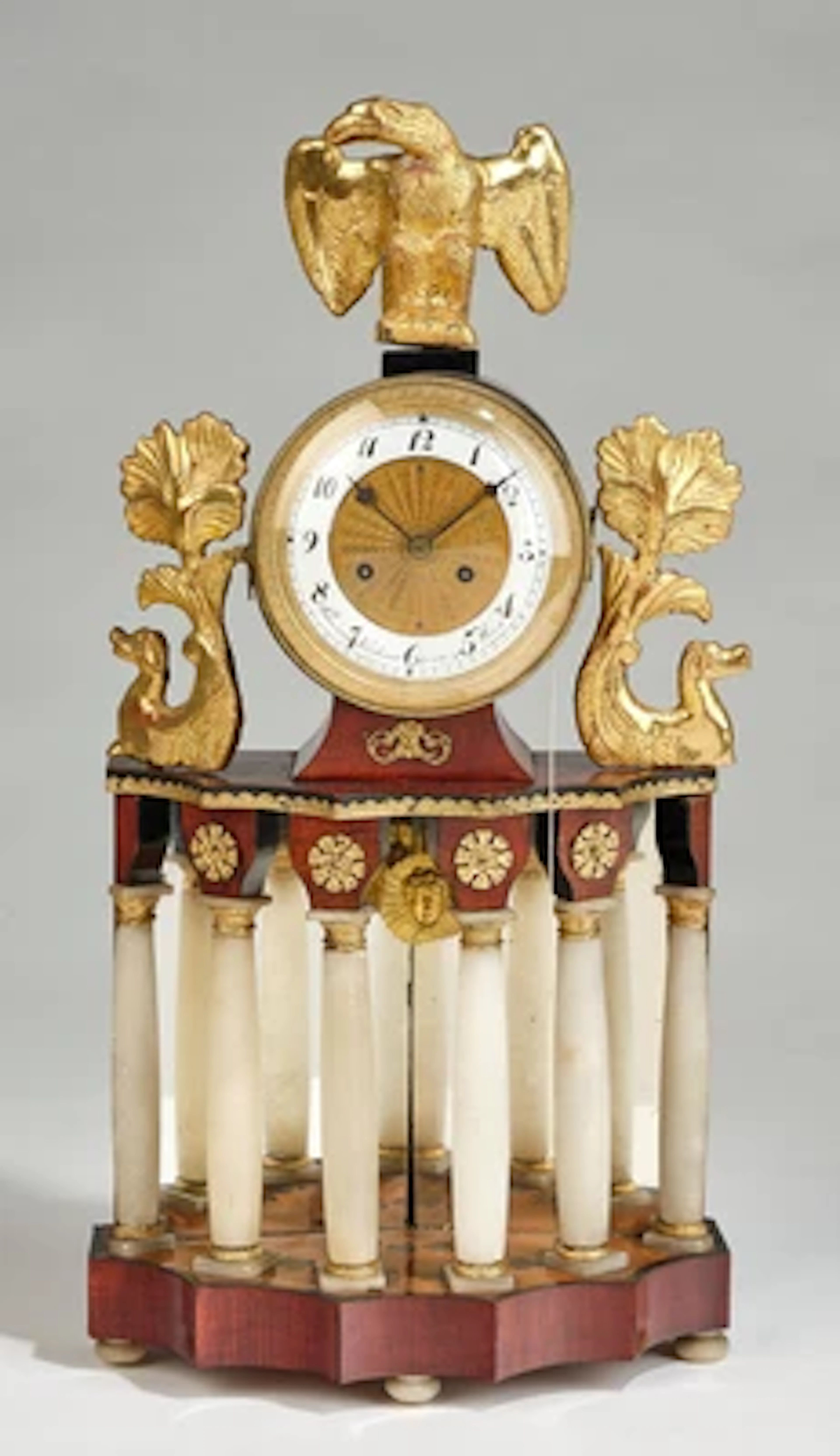 Kleine Wiener Empire Kommodenuhr