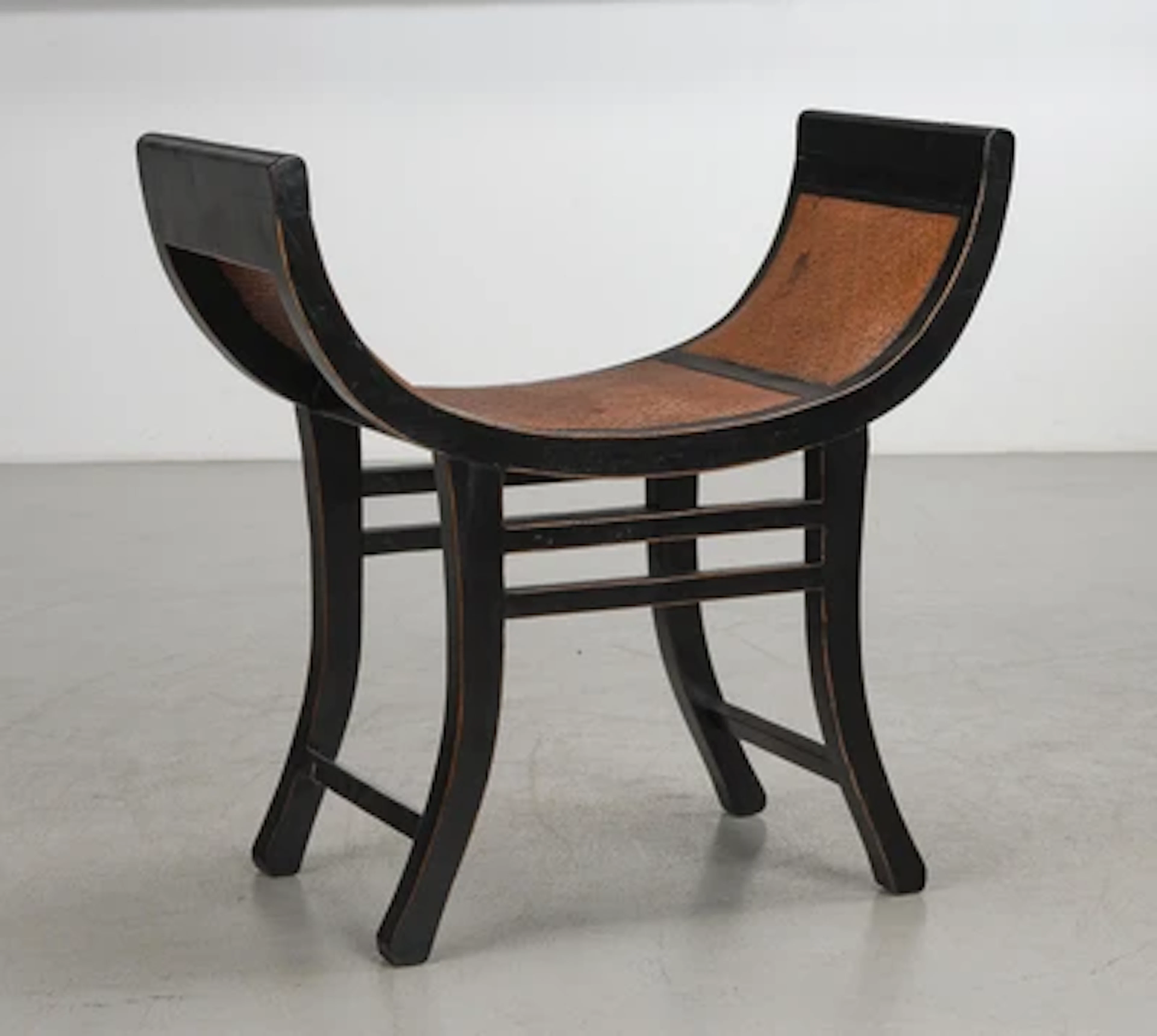 A gondola stool (“causeuse”), cf model number 2, designed in around