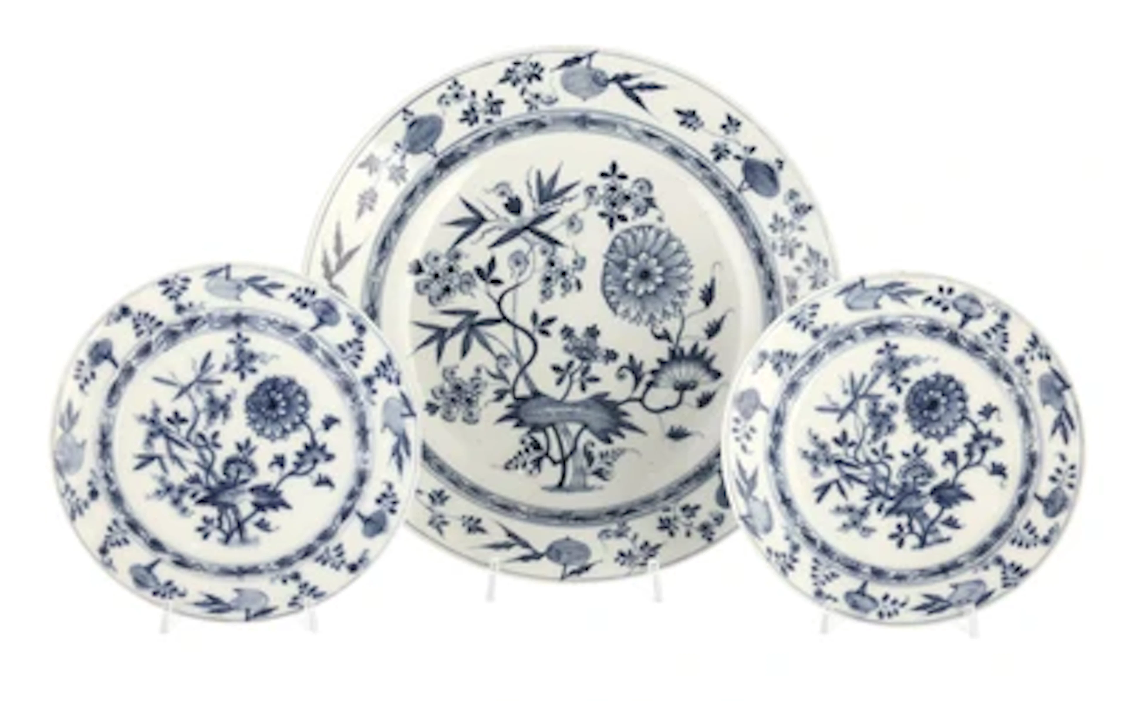 Paar Meissener Teller & Platte, um 1740/50