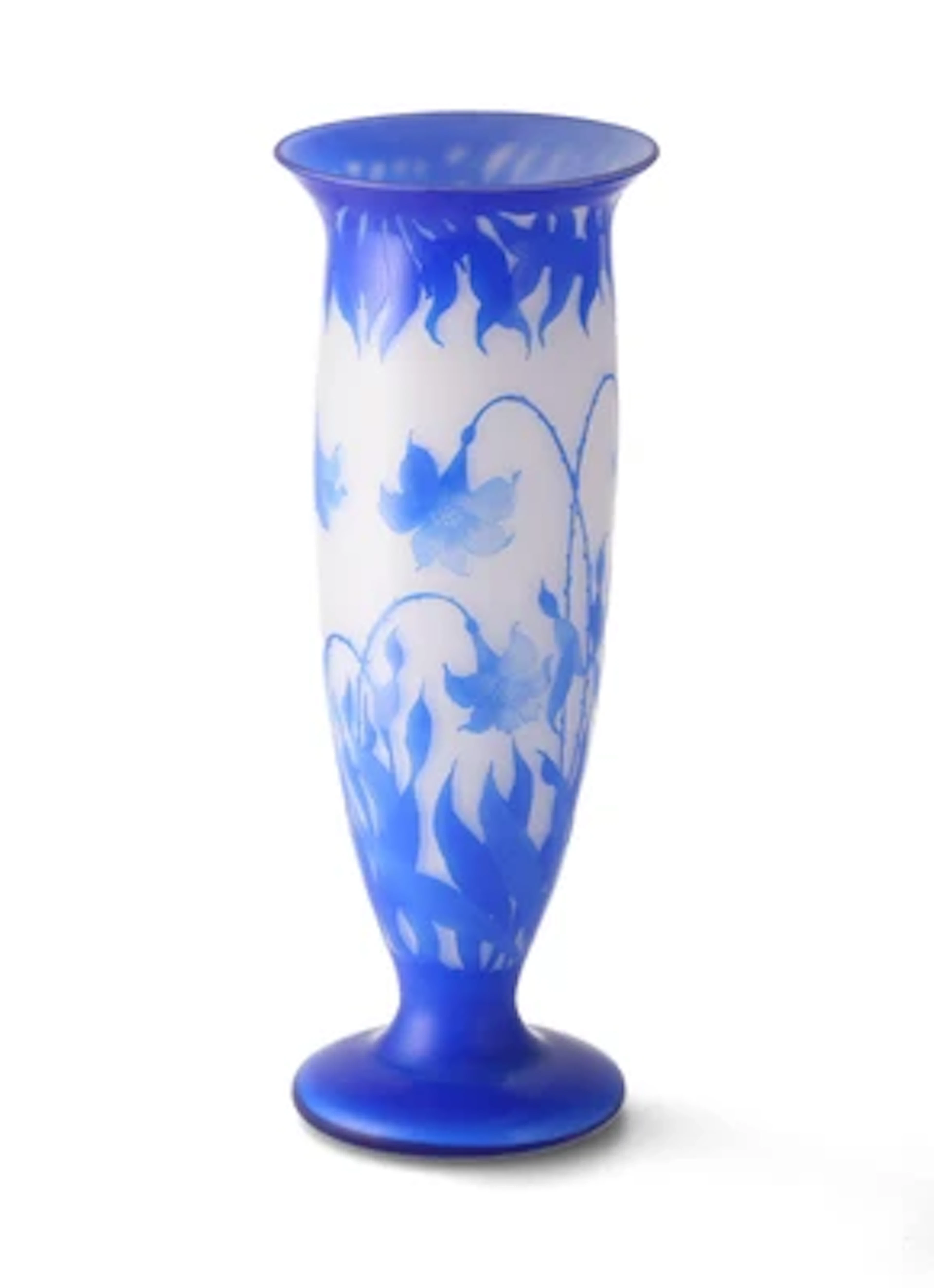 An "Agrostemma githago" vase, Johann Lötz Witwe, Klostermühle, c. 1922-25