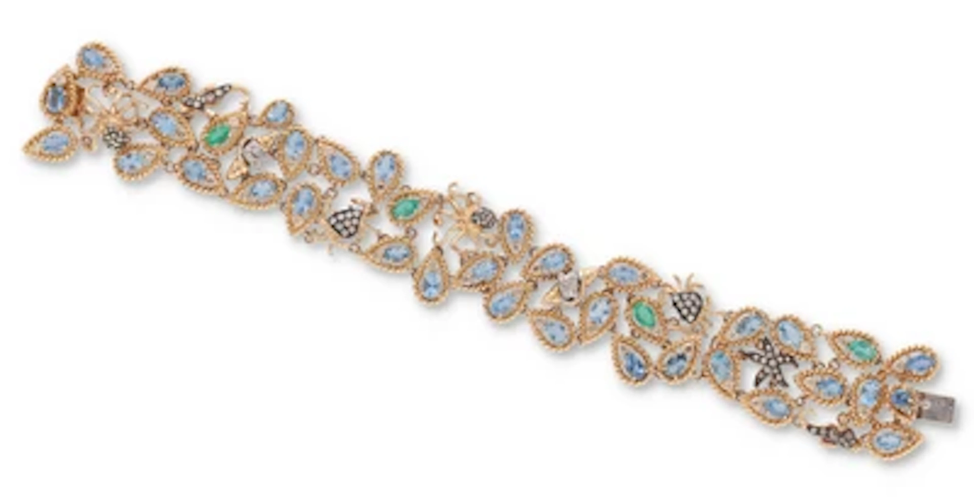 Brillant Aquamarin Armband