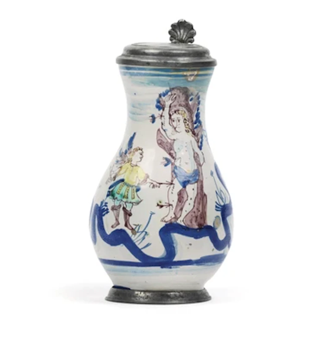 A Pear-Shaped Jug, Obermillner Workshop, Salzburg, c. 1680/90