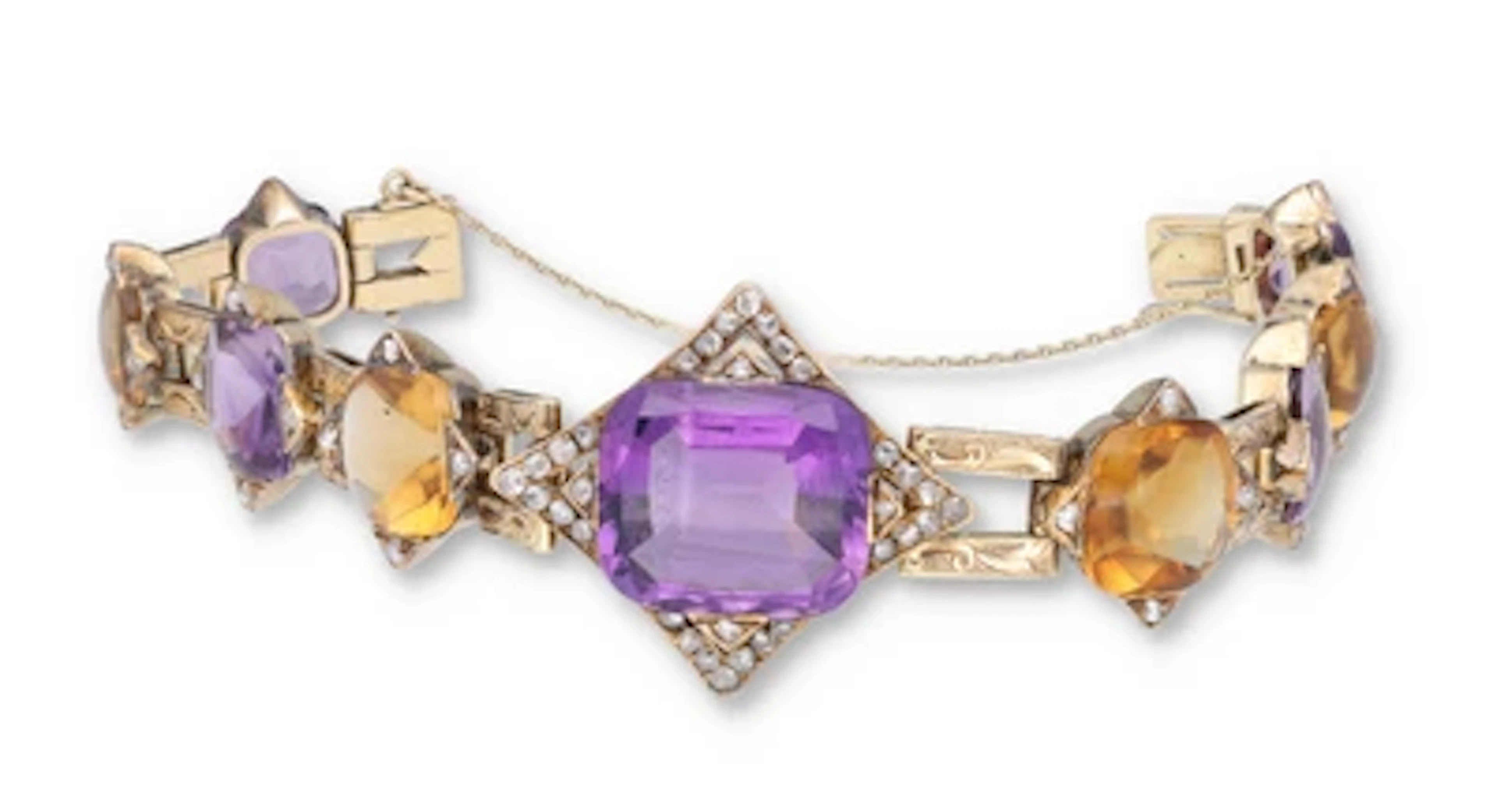 Amethyst Citrin Armband