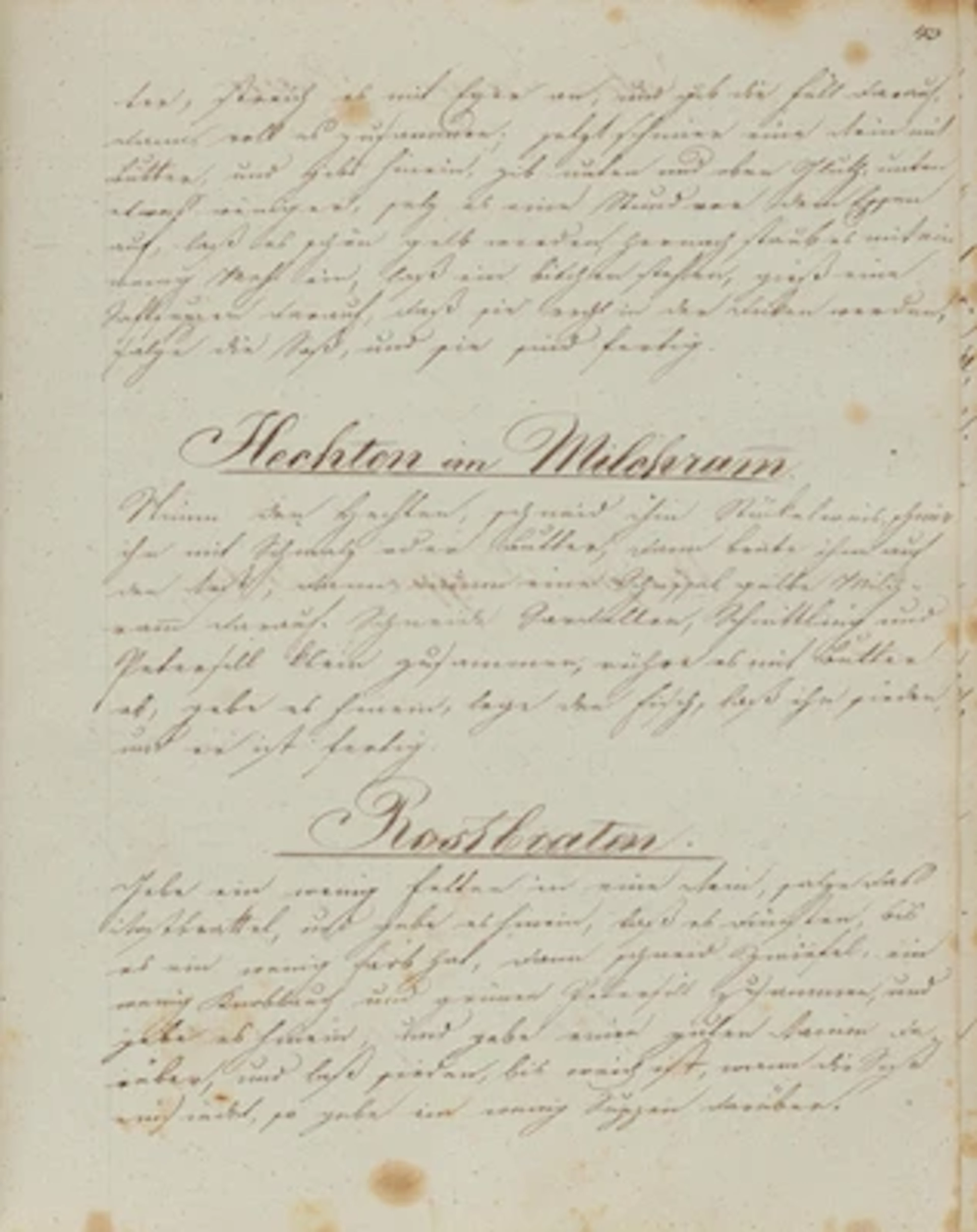 Kochbuch der Maria Koch von Kochburg, Manuskript, 1. H. 19. H.,