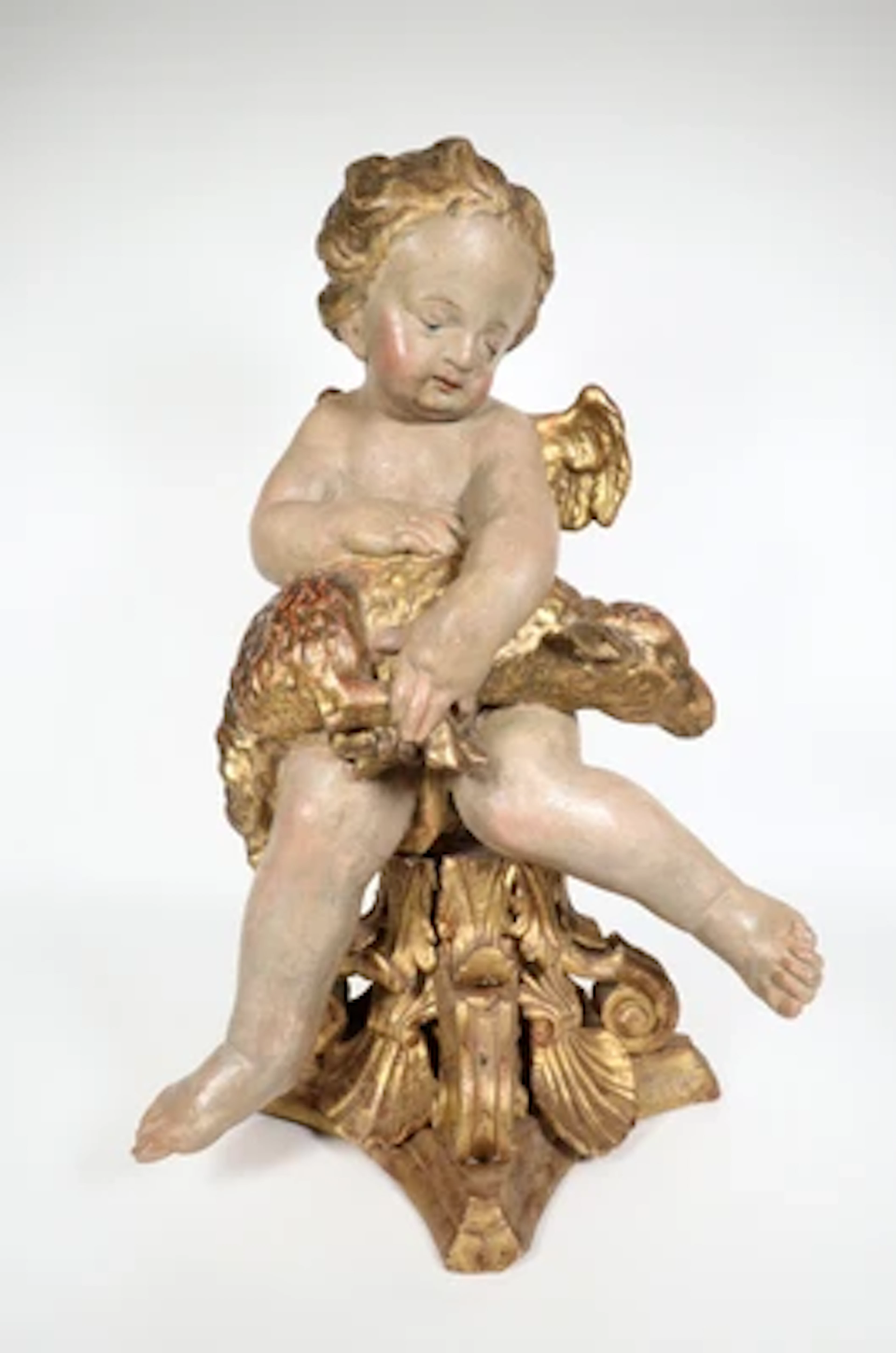 Putto mit Lamm Gottes, österreichischer Meister um 1720