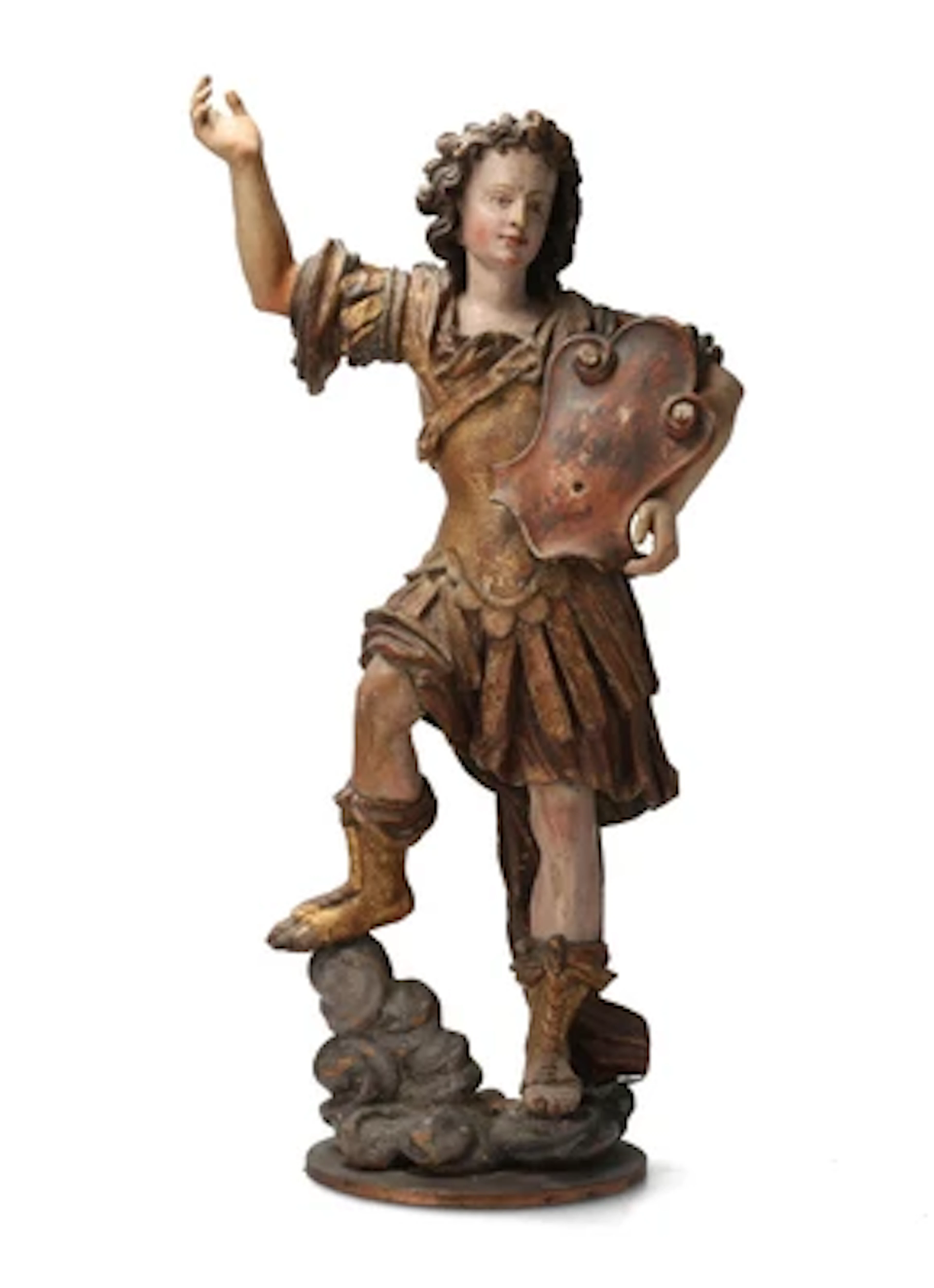 A Standing Angel above a Band of Clouds, Circle of the Zürn Workshop