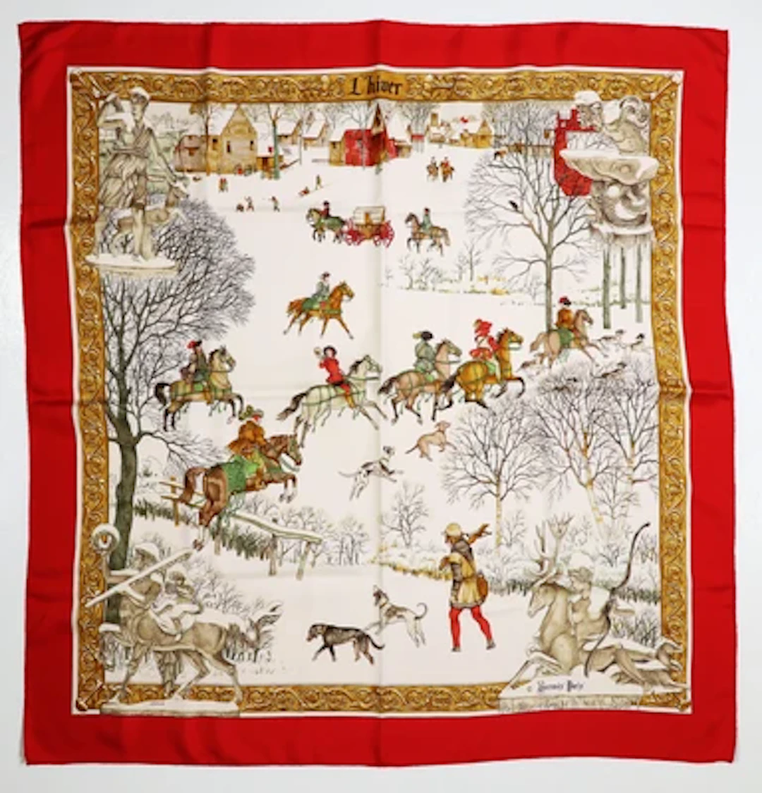 Hermès Tuch "L'hiver"
