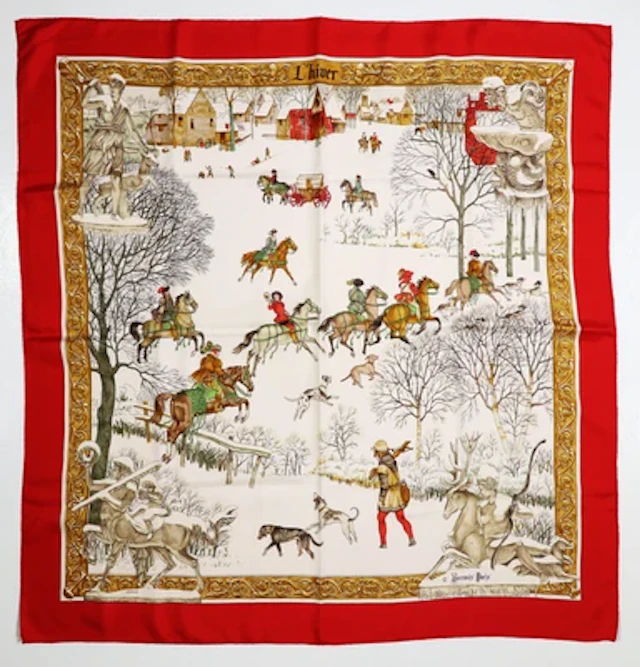 Hermès Tuch "L'hiver"