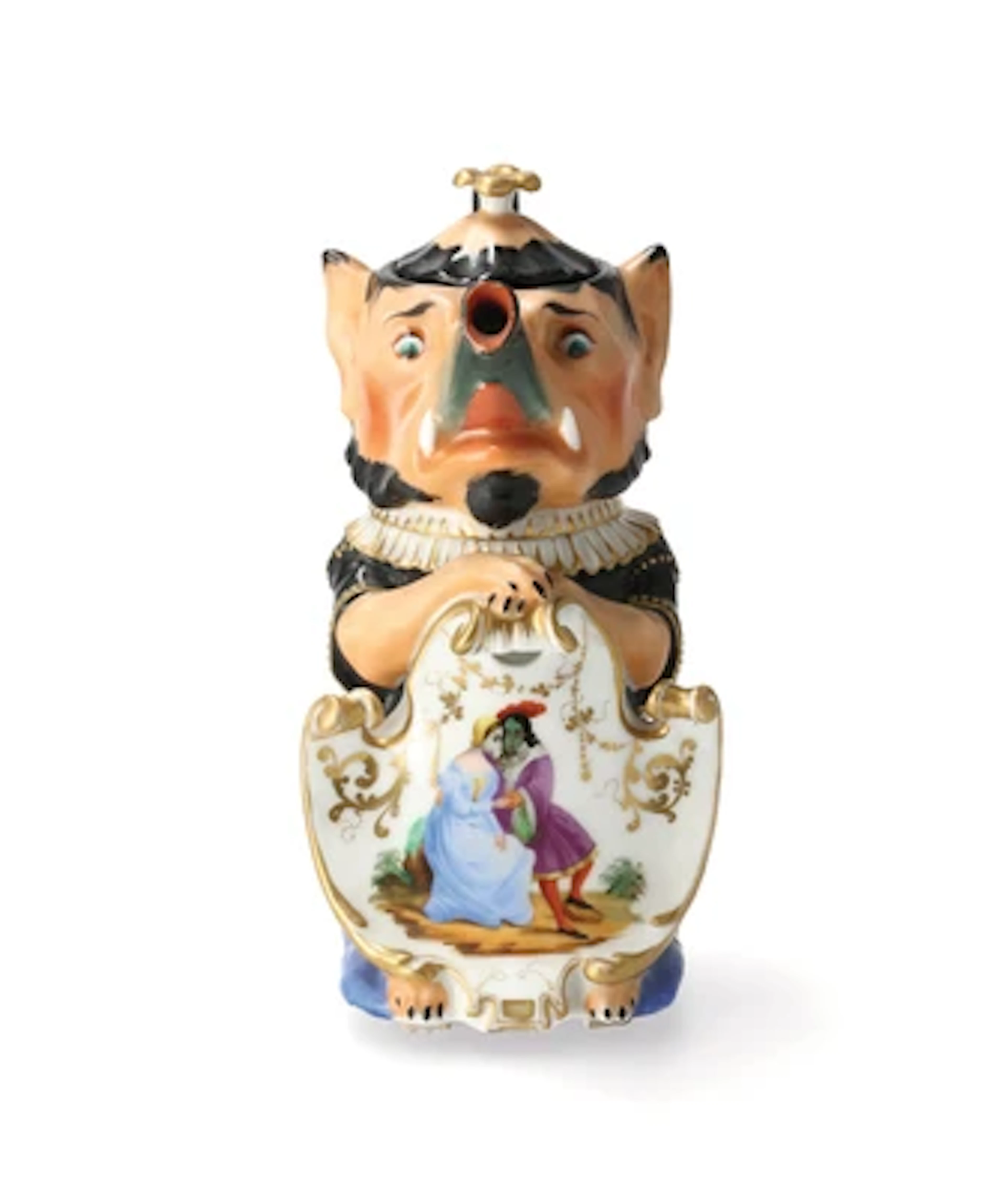 A Grotesque Teapot, Imperial Porcelain Manufactory, St Petersburg