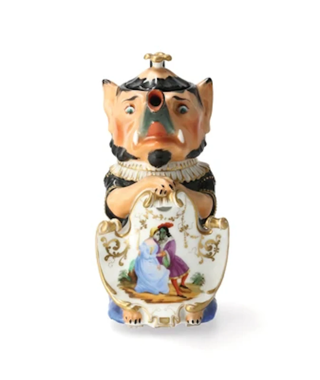 A Grotesque Teapot, Imperial Porcelain Manufactory, St Petersburg
