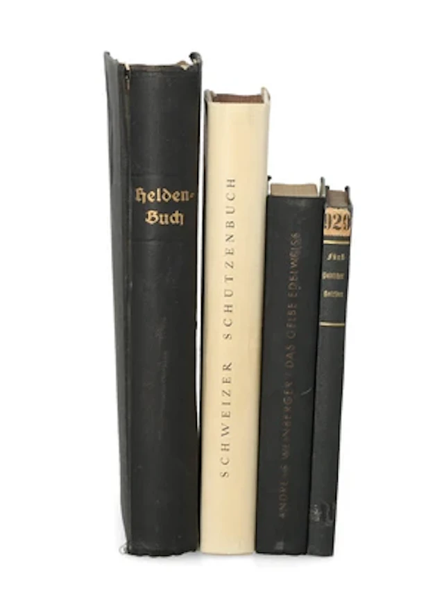 Weltkriege u. Schützenwesen: Konvolut von 4 Büchern: