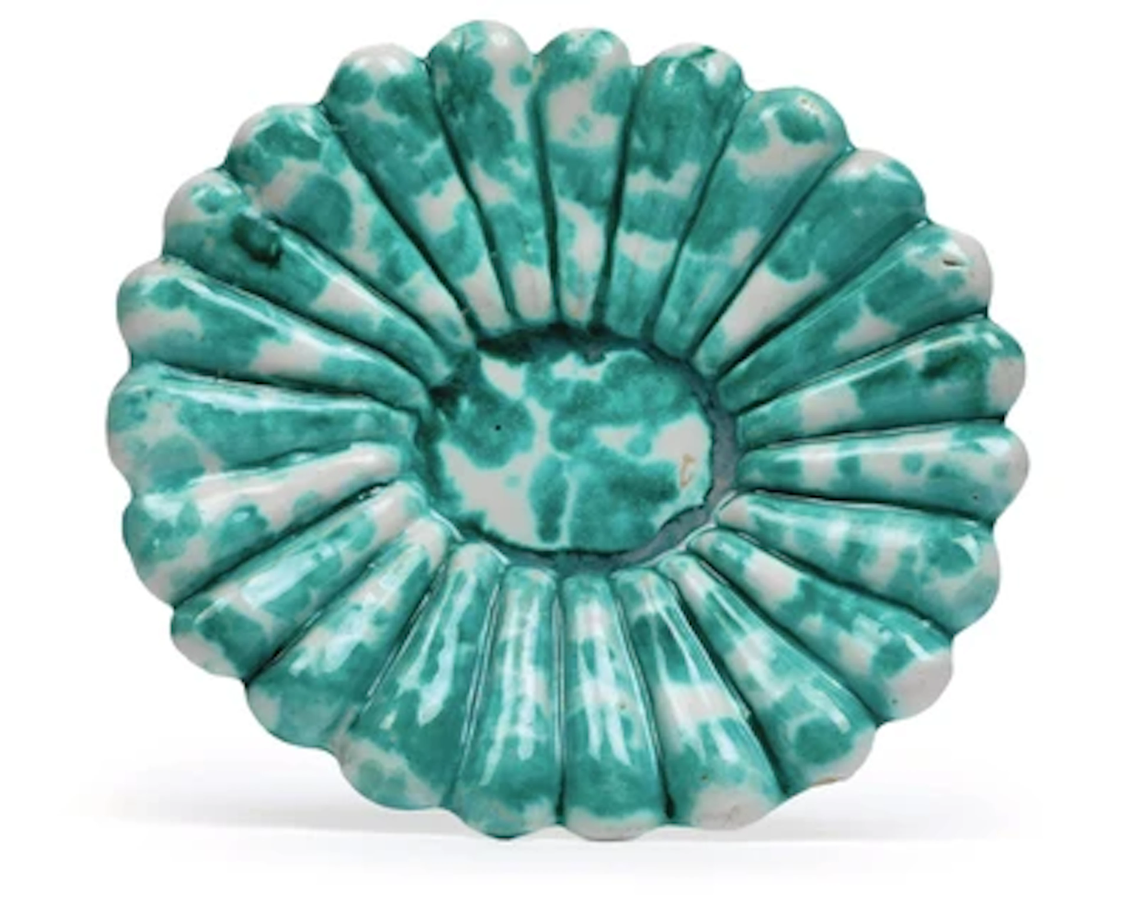 A Fan-Shaped Dish, Gmunden, c. 1700