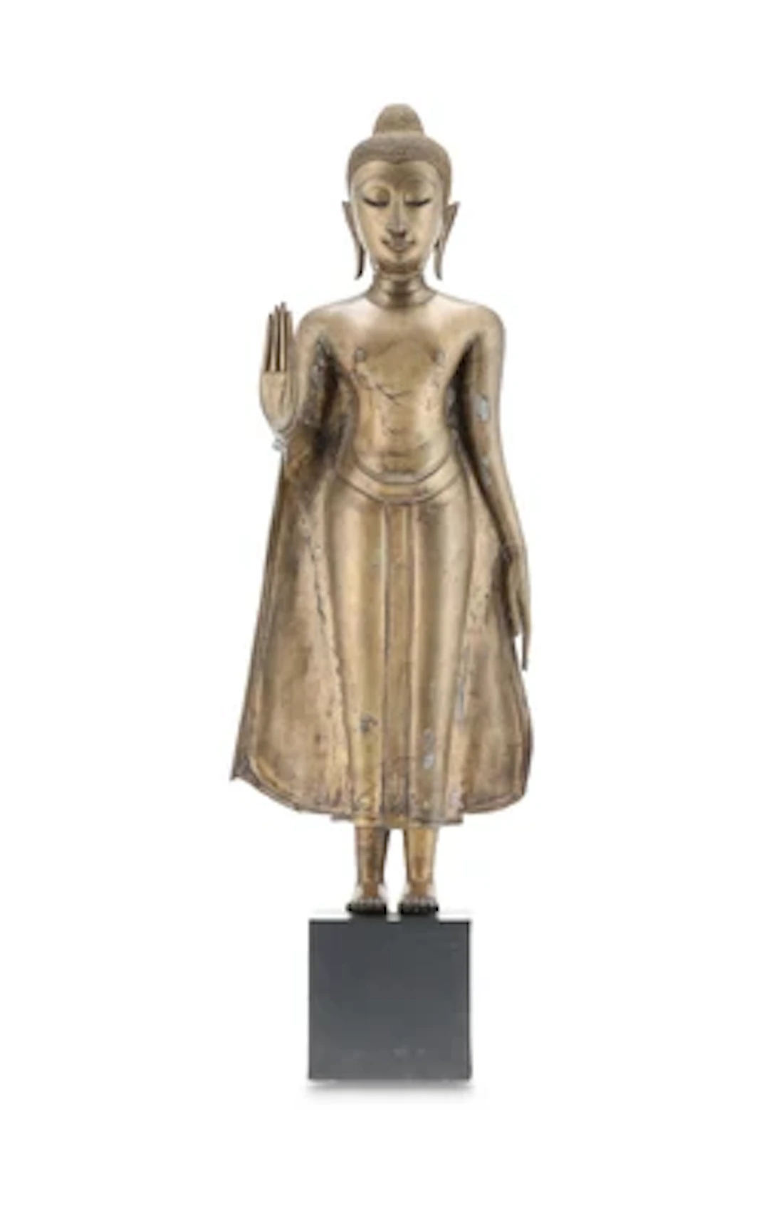 Stehender Bronze Buddha, Thailand, Ayutthaya, 16./17. Jh.