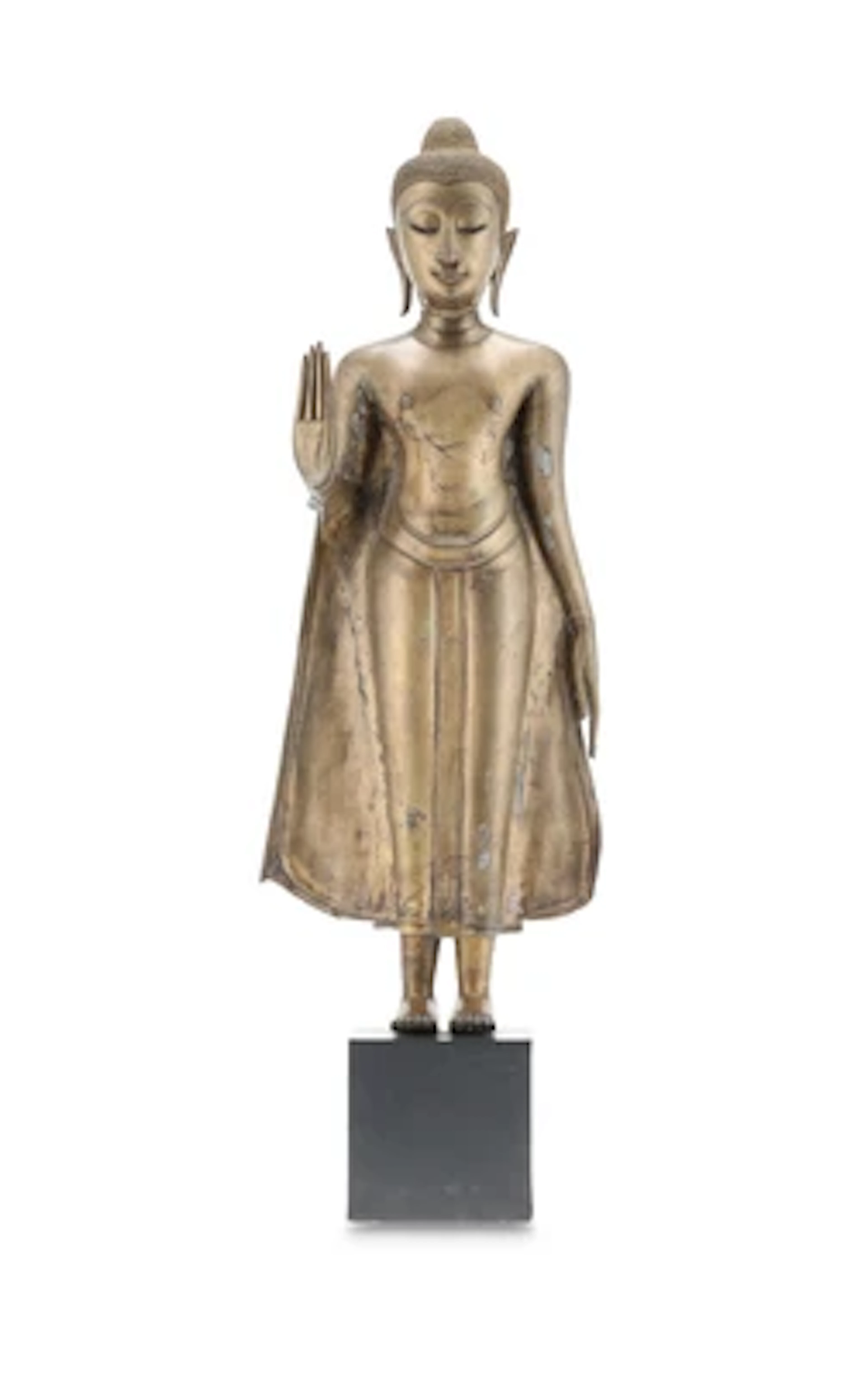 Stehender Bronze Buddha, Thailand, Ayutthaya, 16./17. Jh.