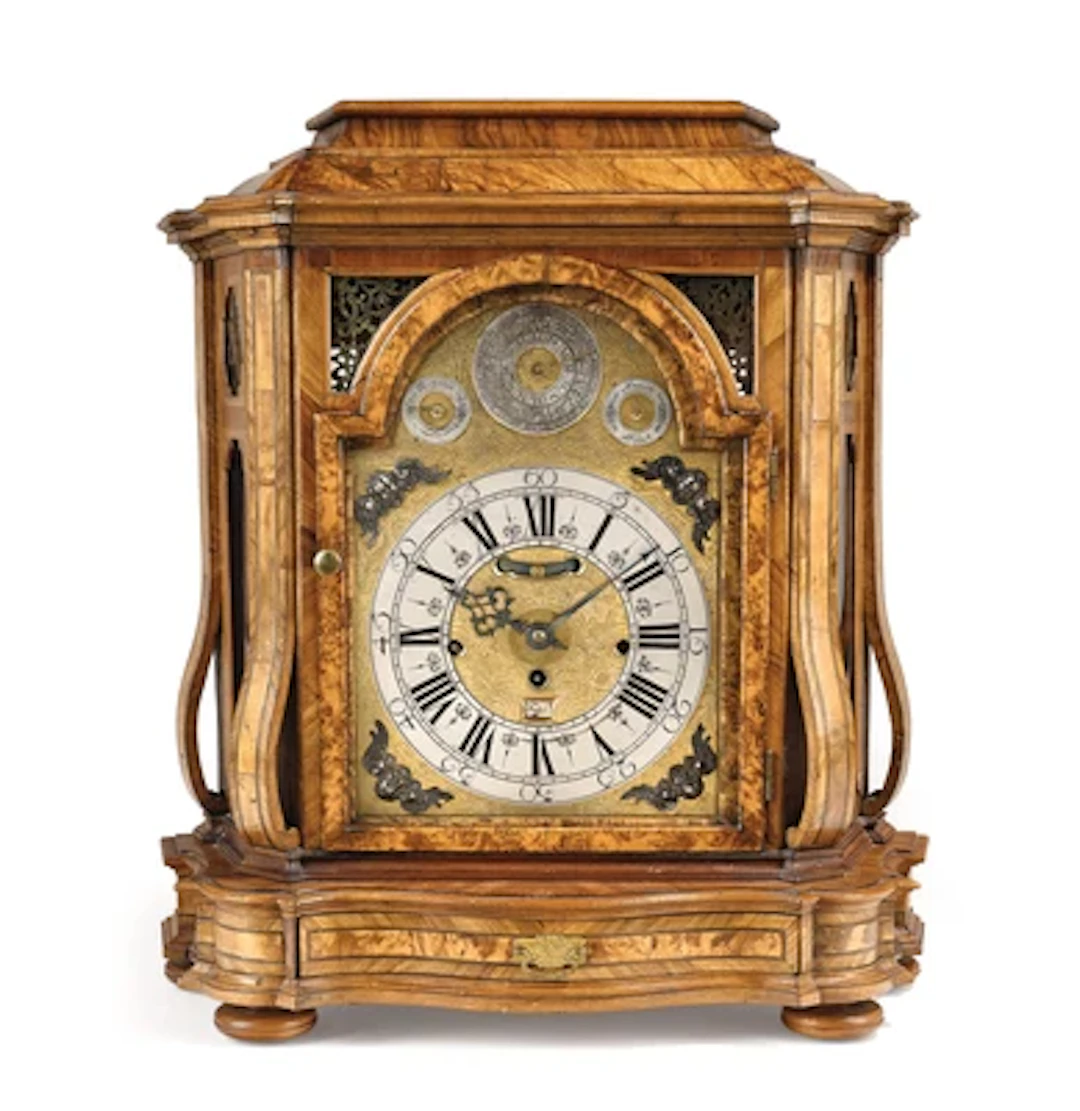 A South Tyrolean Baroque Table Clock "Peter Hochögger"