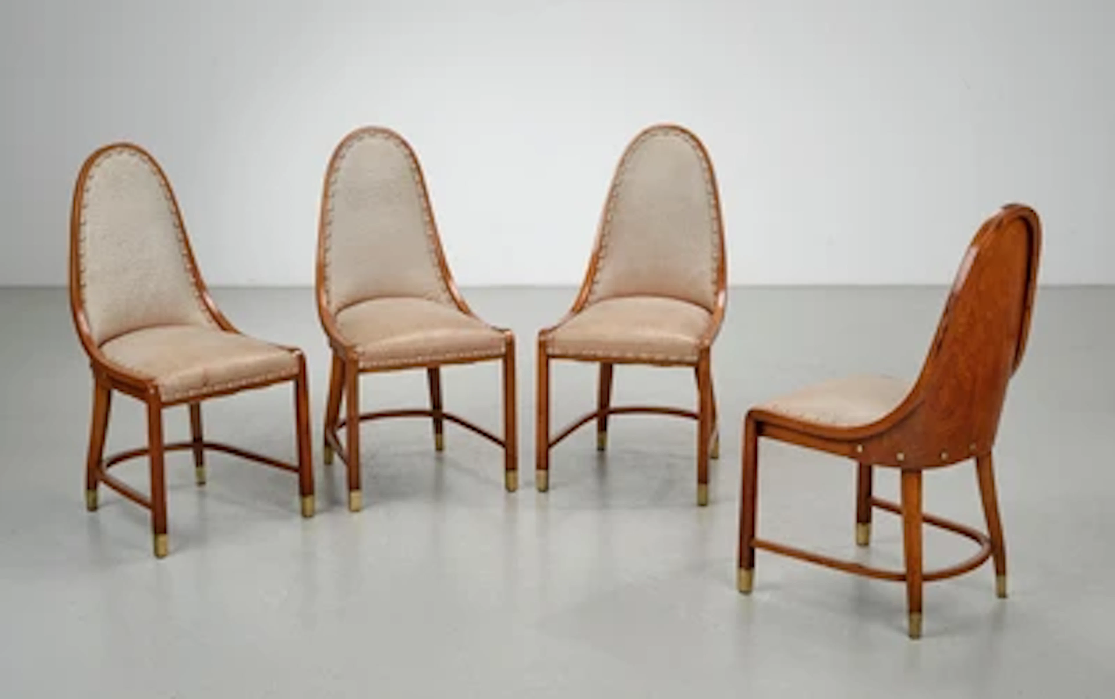 Josef Hoffmann, four chairs, model number 330, designed in around